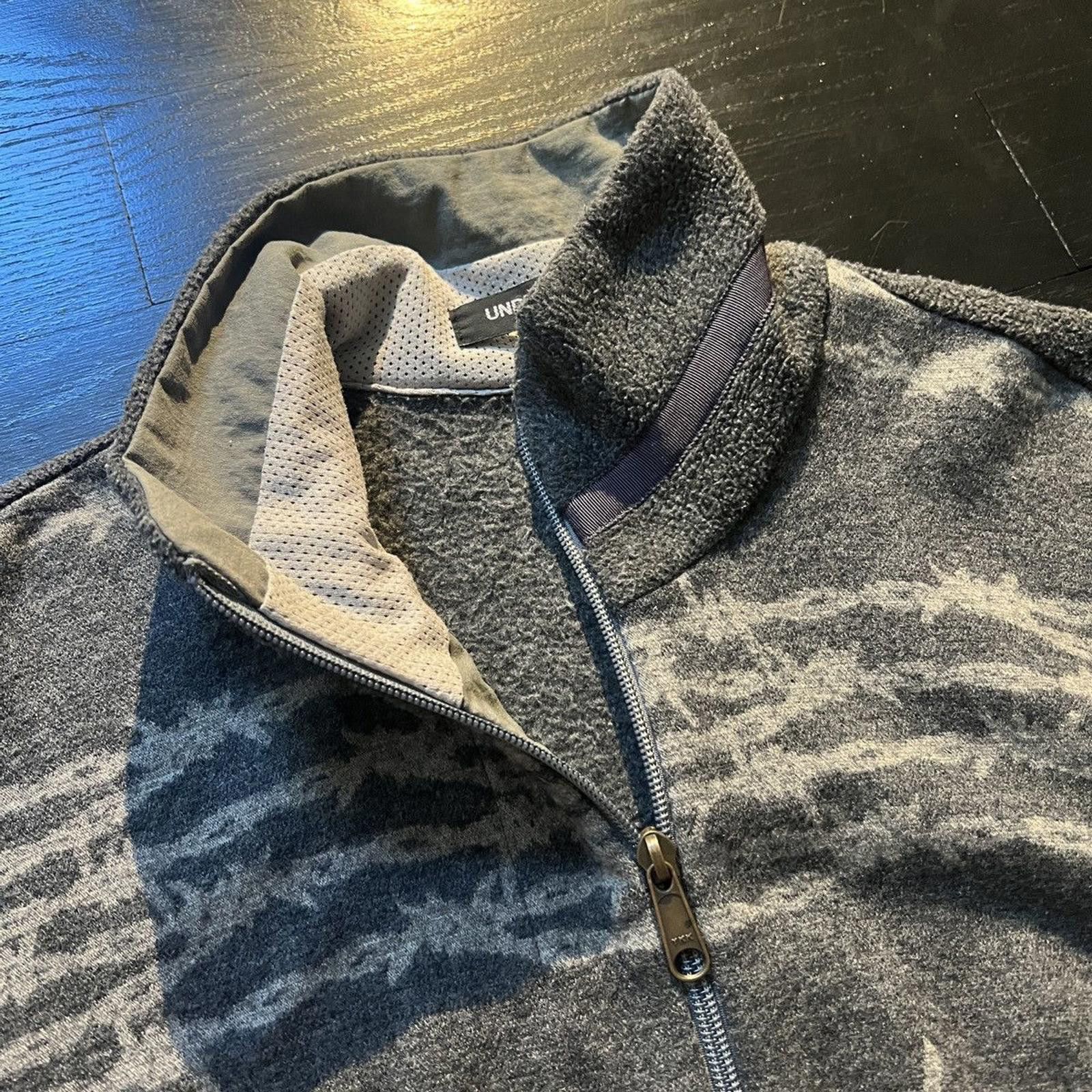 Undercover AW 1996 Undercover Grey Barbed Wire Fleece Jacket Size US L / EU 52-54 / 3 - 6 Thumbnail