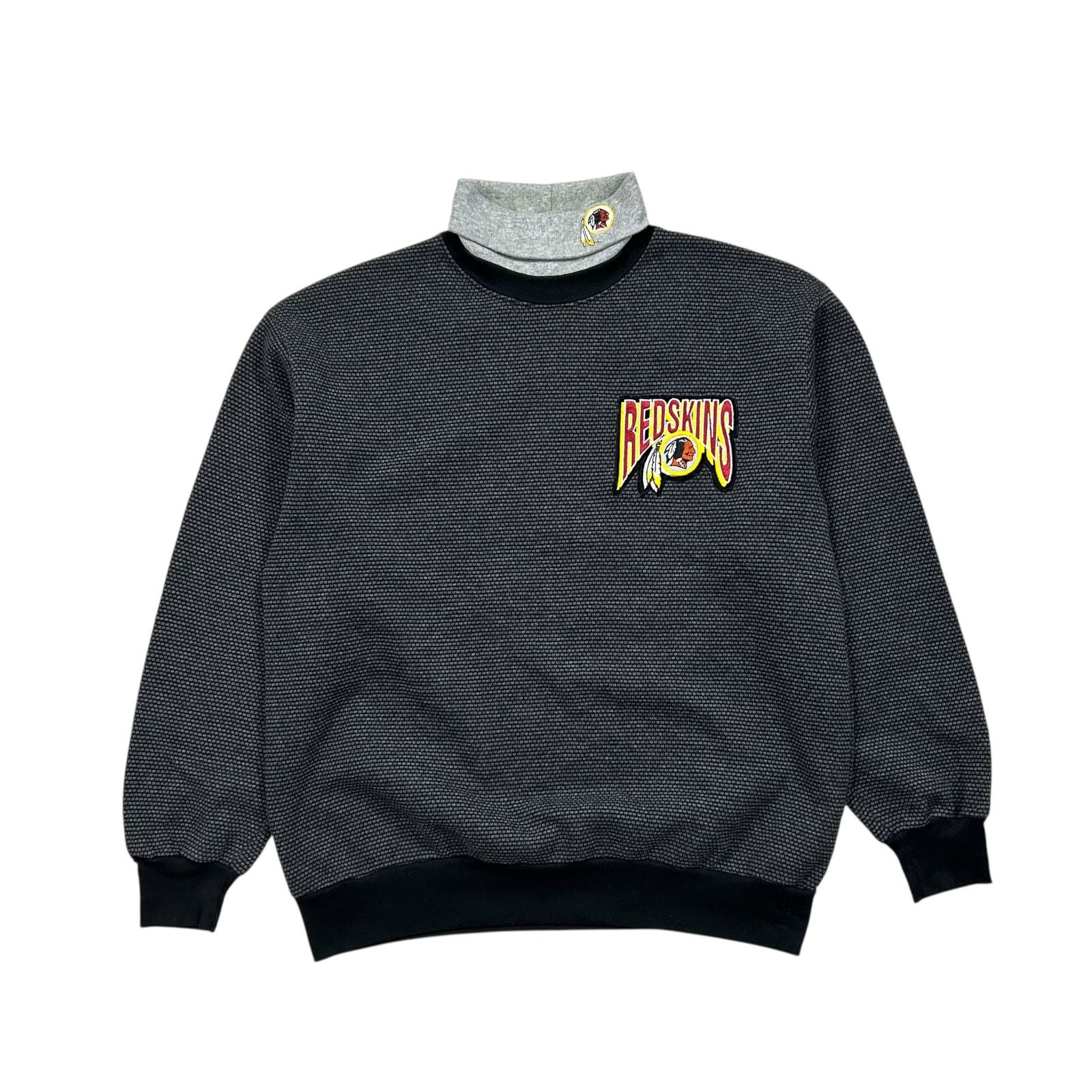 NFL VTG 90s WASHINGTON REDSKINS MAJESTIC MOCK NECK SWEATSHIRT Size US L / EU 52-54 / 3 - 1 Thumbnail