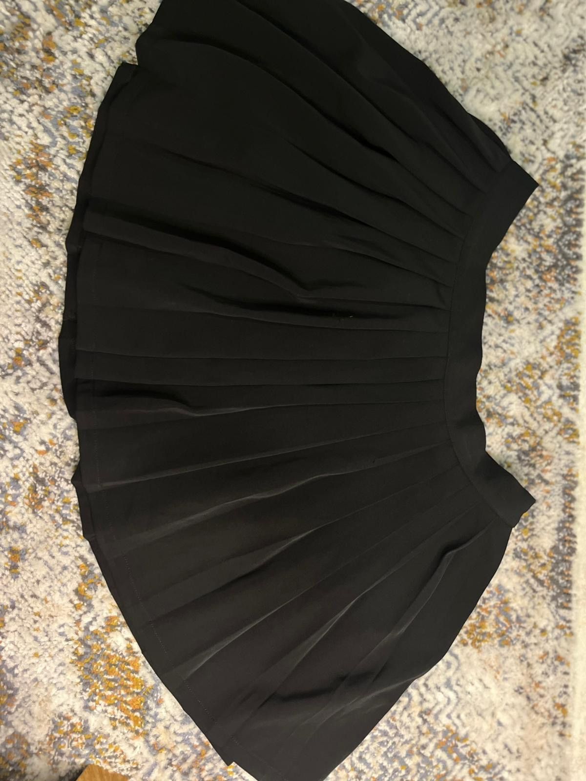 Japanese Brand × Vintage Black pleated mini skirt Size 30" / US 8 / IT 44 - 1 Thumbnail