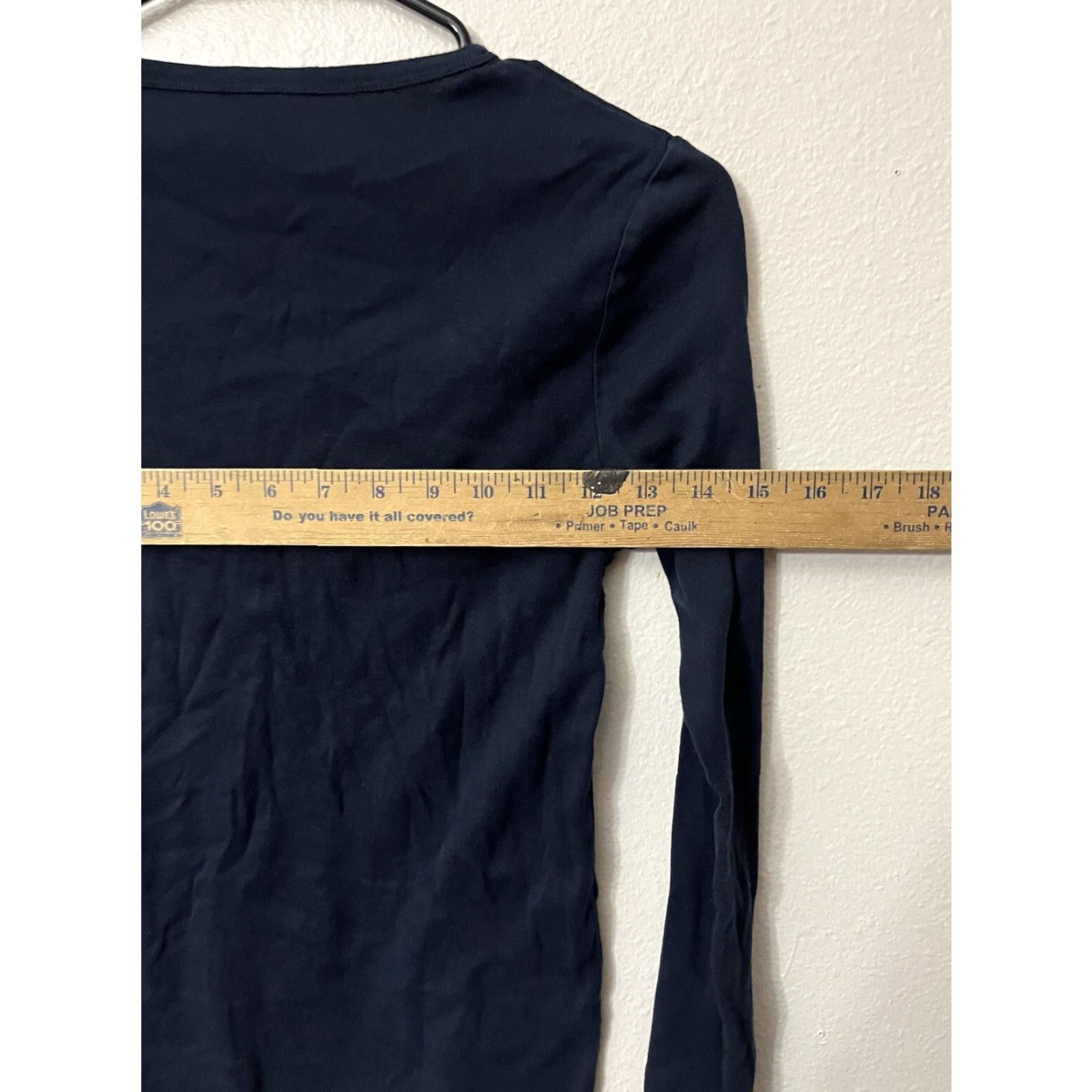 Gap VINTAGE Gap The Modern Tee Shirt Women L Navy Round Neck Long Sleeve Blue Stripe T-Shirt Womens L Size L / US 10 / IT 46 - 4 Thumbnail