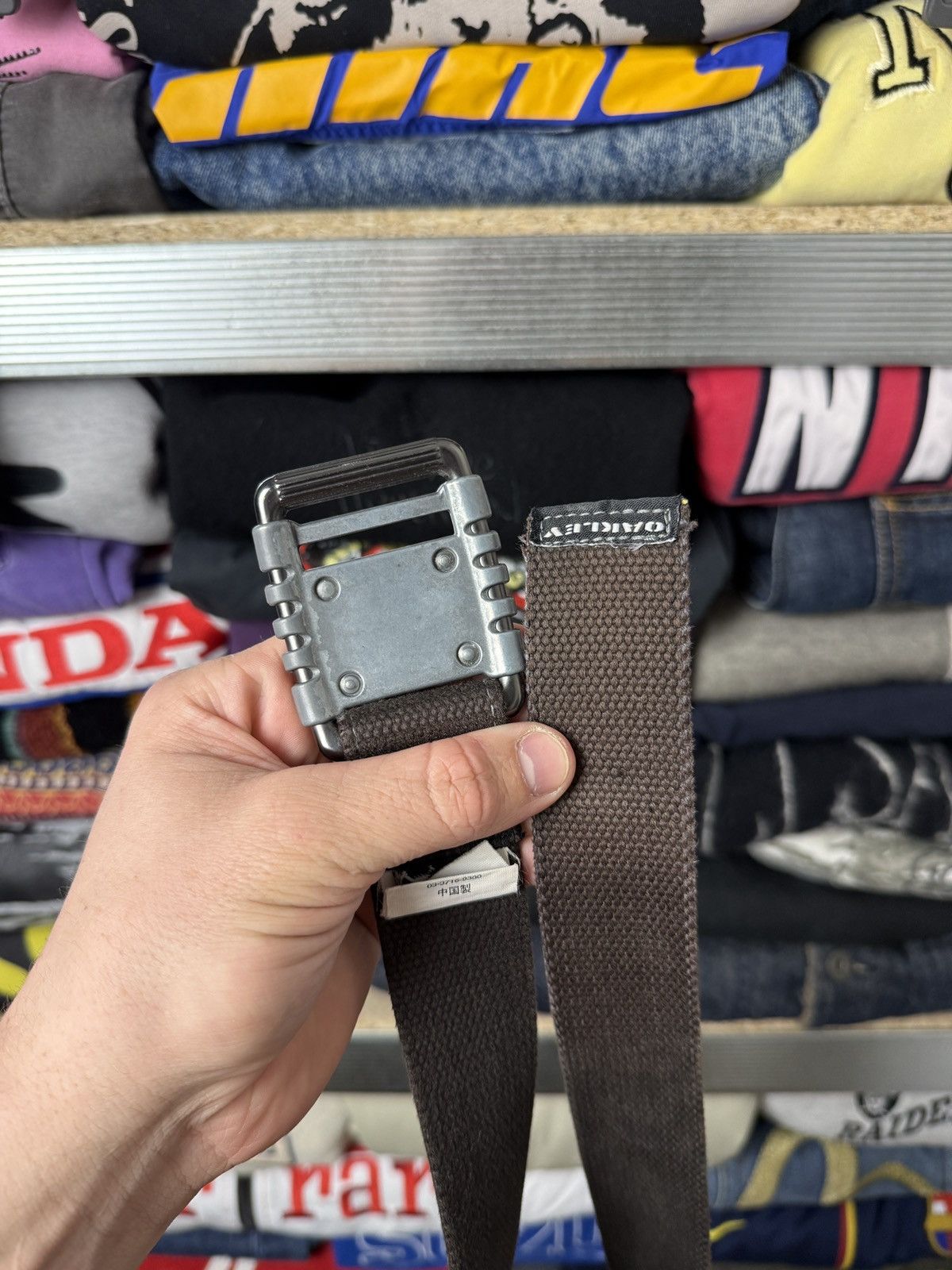 Oakley Y2K Crazy Vintage Oakley Belt Gorpcore With Logo Size ONE SIZE - 6 Thumbnail