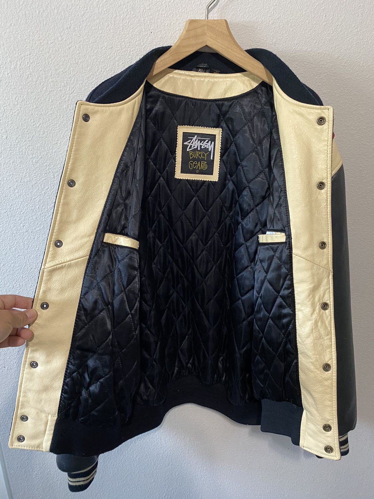 Stussy Vintage 1991 Stussy SS Coupe Varsity Jacket Hip hop Sz XL Size US XL / EU 56 / 4 - 14 Thumbnail