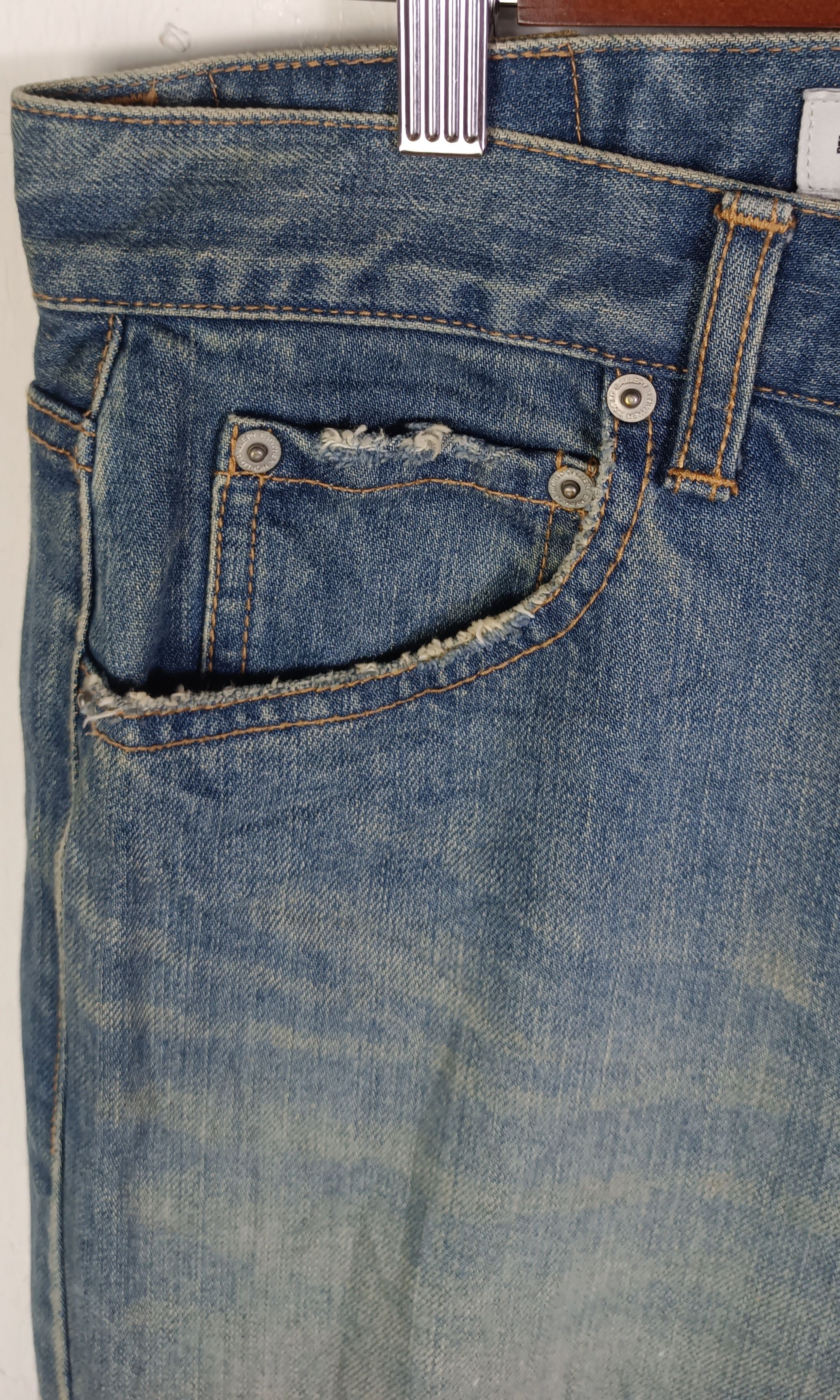 Japanese Brand × Jean × Vintage Vintage💥 Ehyphen World Gallery Mens Distressed Jeans Size US 30 / EU 46 - 10 Thumbnail