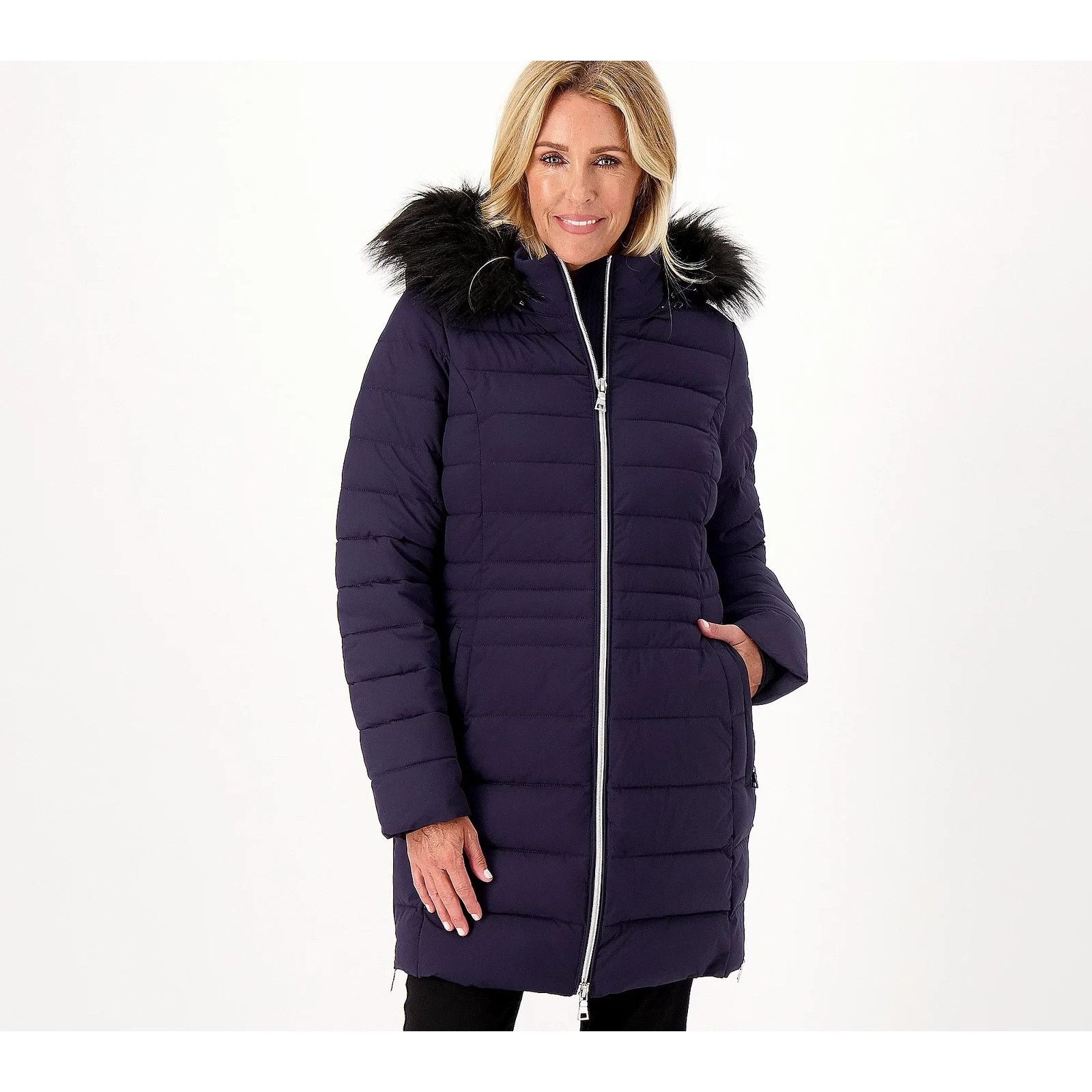 Alabaster Industries Nuage Regular Stretch Puffer Coat w/ Removable S A546059 Size S / US 4 / IT 40 - 1 Thumbnail