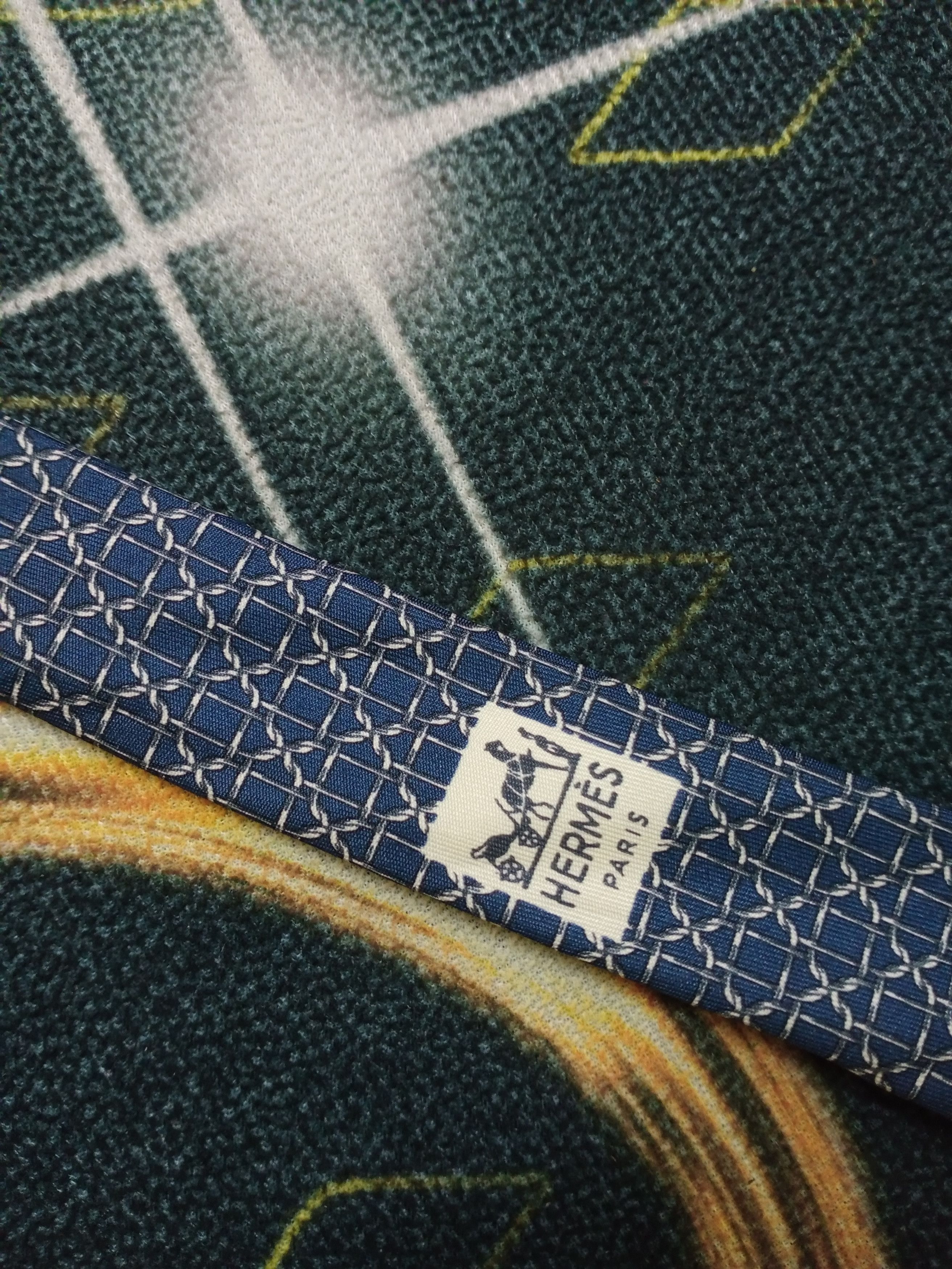 Hermes Hermes Silk Neck Tie Size 38 - 2 Thumbnail