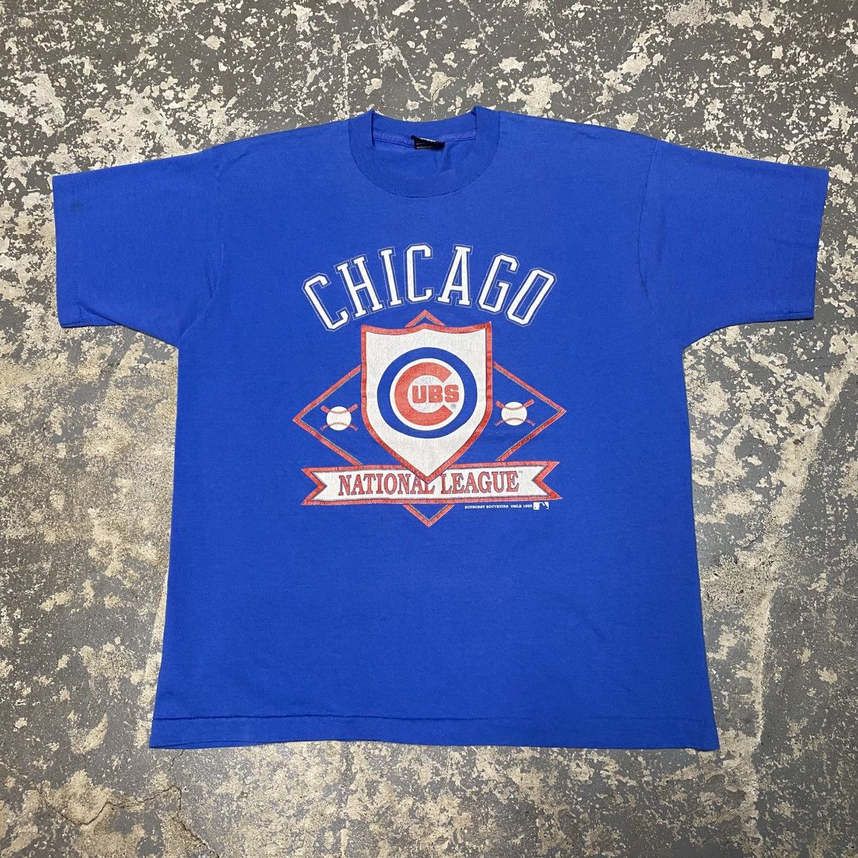 MLB × Vintage Vintage Chicago Cubs National League MLB 1992 Tshirt Size US XL / EU 56 / 4 - 1 Thumbnail