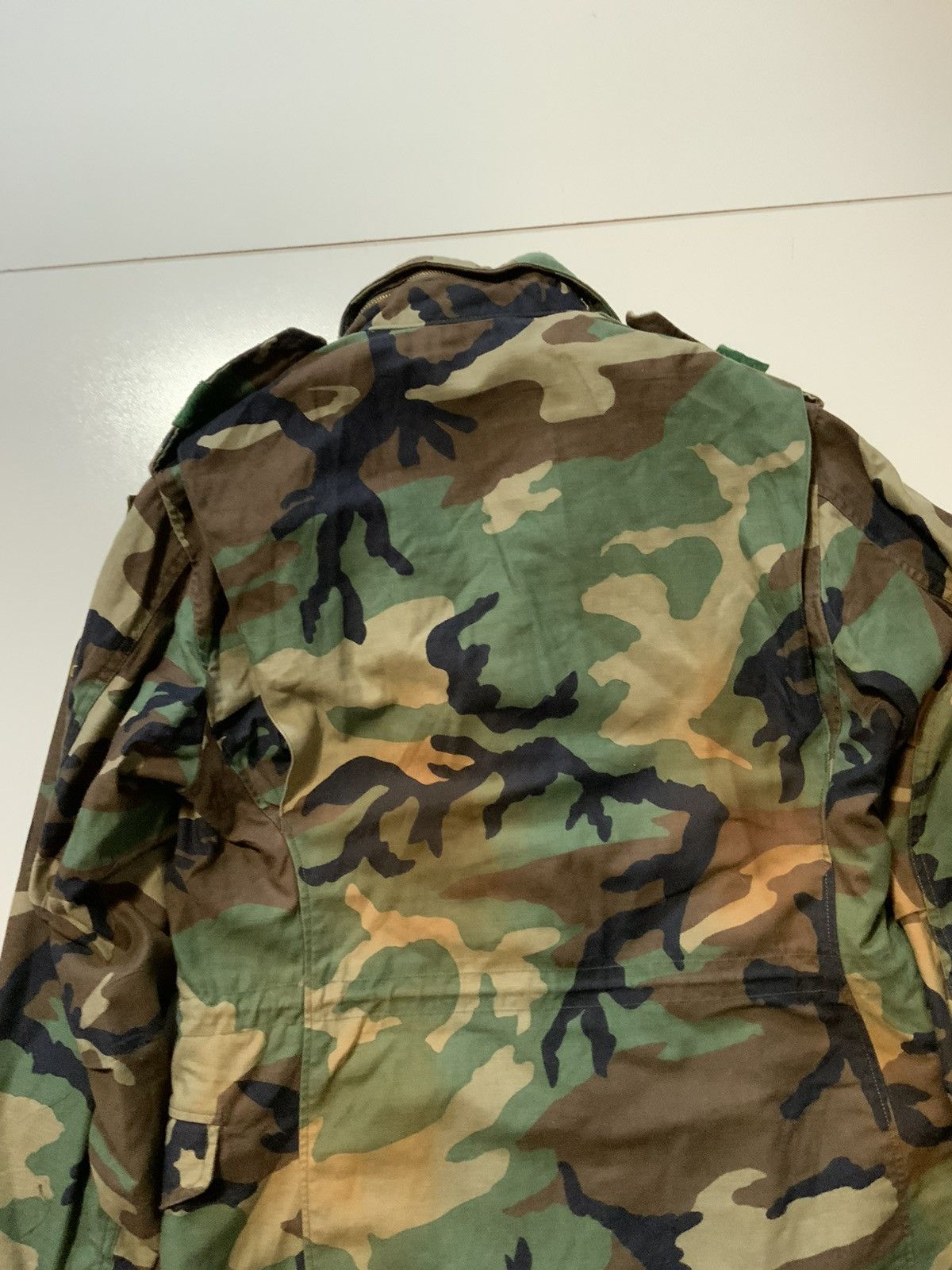 Vintage Vintage US Army Woodland Camo 1st Infantry Field Jacket Size US S / EU 44-46 / 1 - 7 Thumbnail