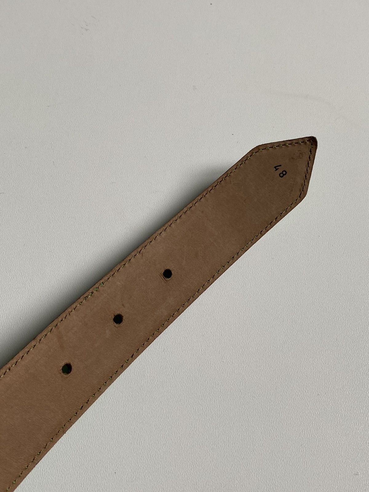 Moschino Moschino Logo Leather Belt Green Gold Logo Size ONE SIZE - 15 Thumbnail