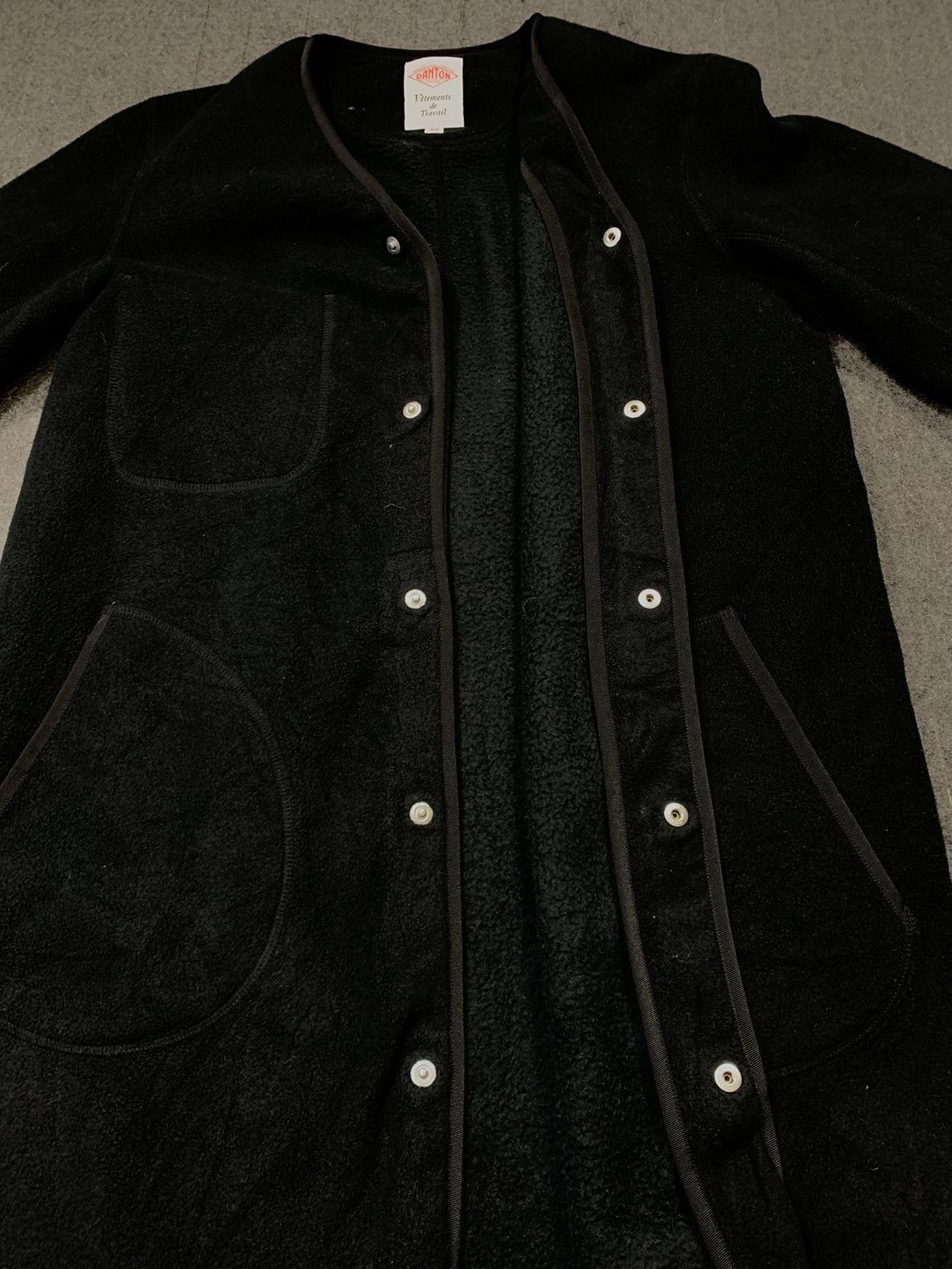 Danton × Vintage Danton France Vetements de Travail Fleece Button Up Jacket Size US S / EU 44-46 / 1 - 5 Thumbnail