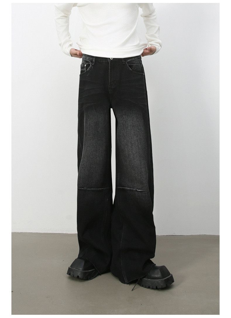 Japanese Brand × Jean American style high street patchwork jeans loose Size US 32 / EU 48 - 2 Thumbnail