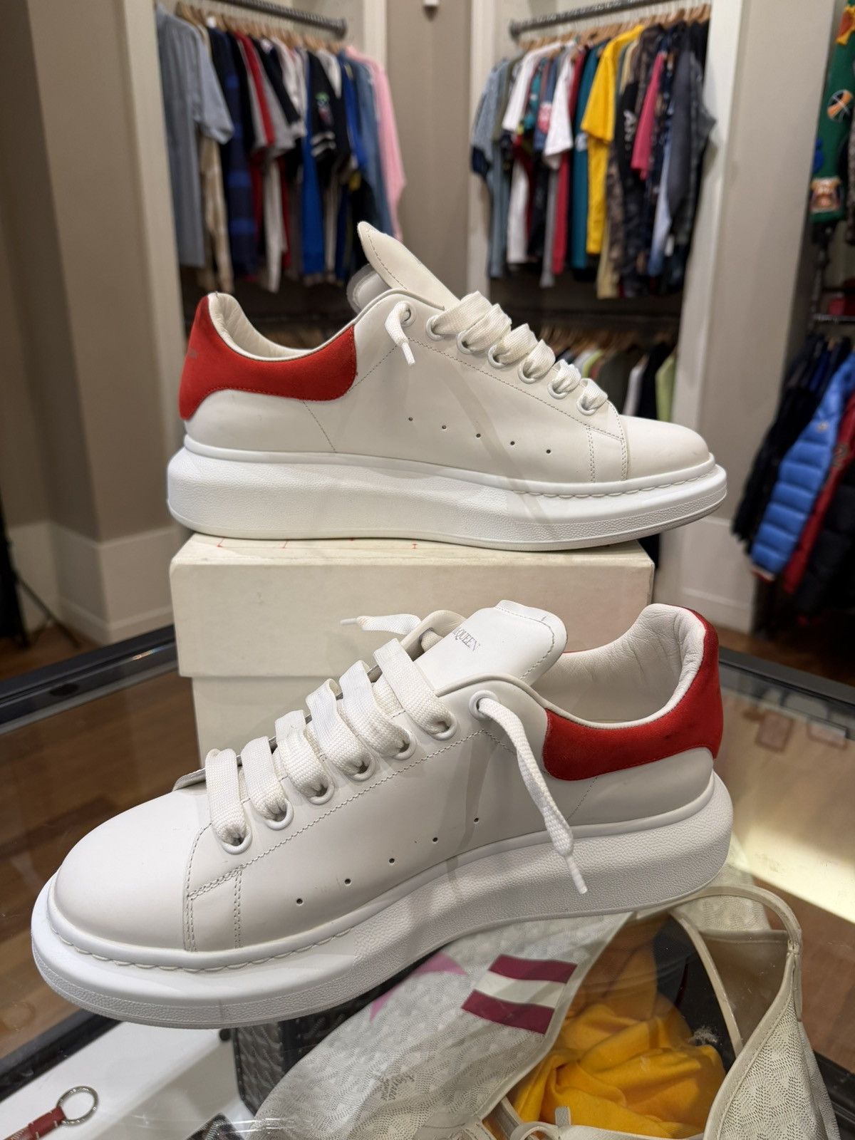 Alexander McQueen Alexander McQueen Oversized Sneaker - Lust Red Heel Size US 10.5 / EU 43-44 - 4 Thumbnail
