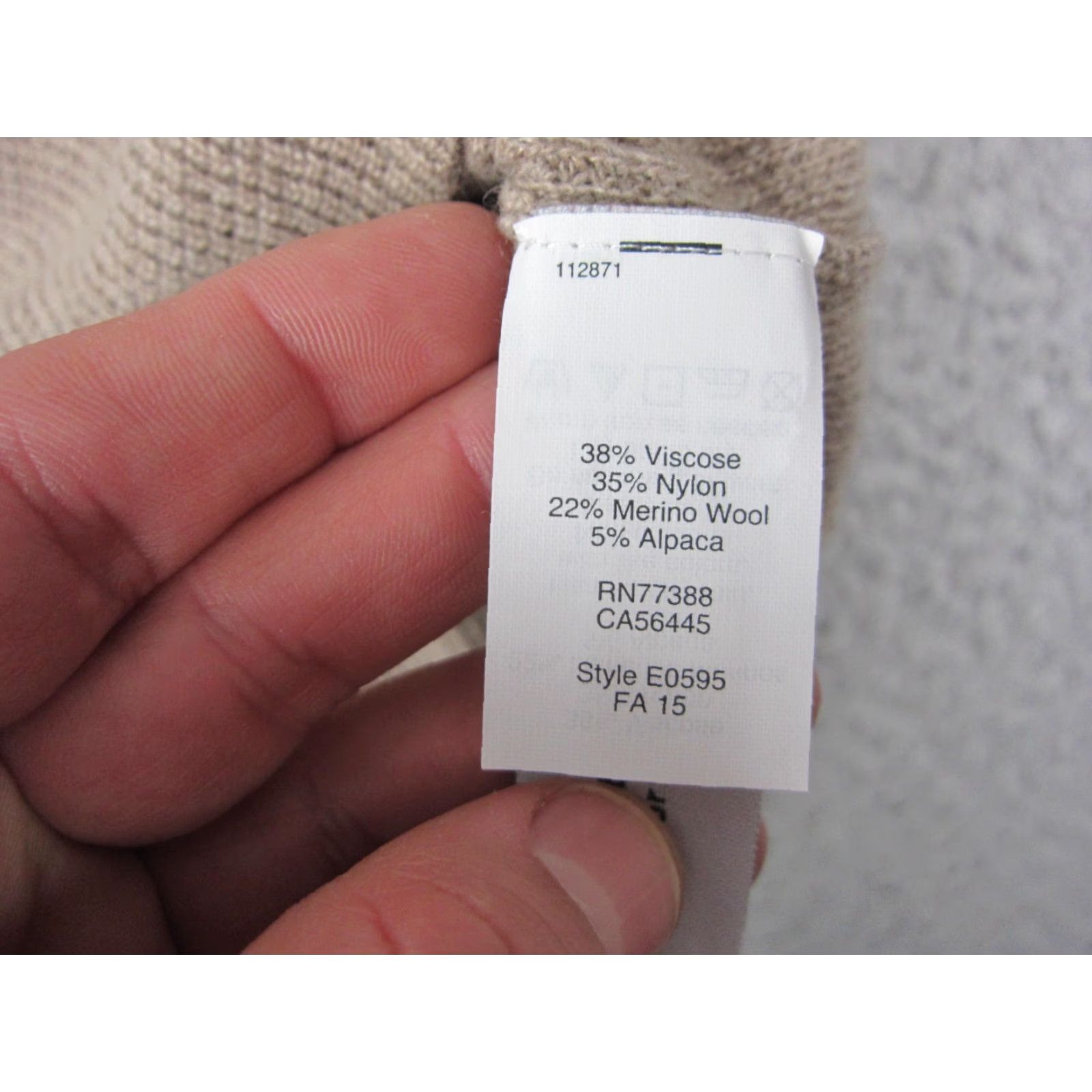 Madewell Madewell Sweater Womens Medium Brown Merino Wool Alpaca Crewneck Waffle Knit Size M / US 6-8 / IT 42-44 - 4 Thumbnail