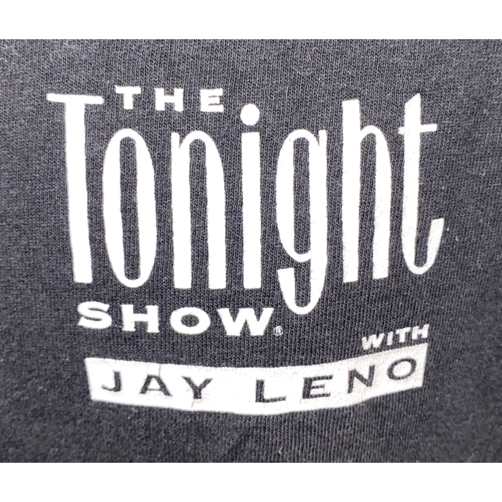Vintage THE TONIGHT SHOW WITH JAY LENO T-Shirt Mens Black Size L 23.5 In Armpit Size US L / EU 52-54 / 3 - 4 Thumbnail