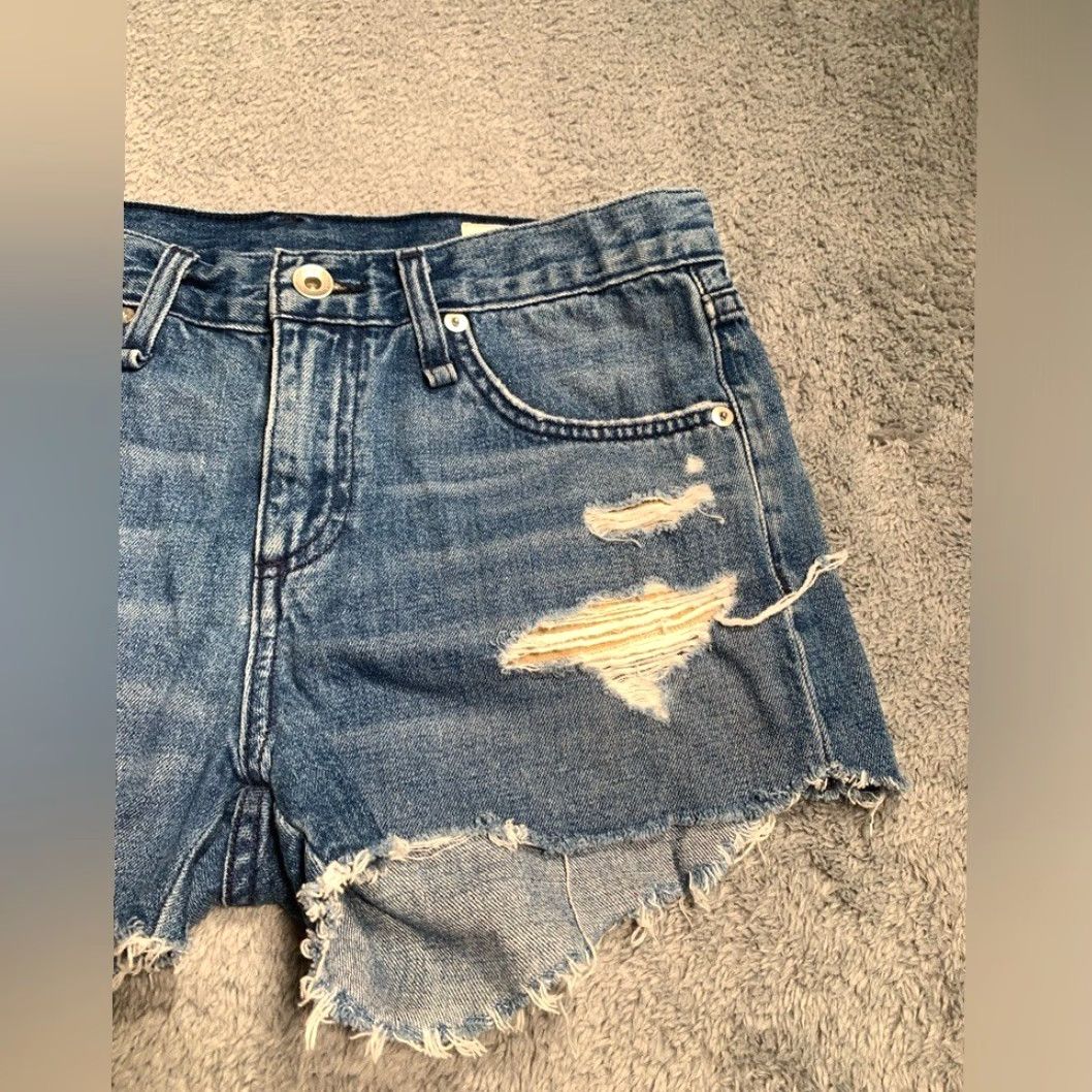 Rag & Bone rag & bone cate mid-rise short quartz distressed shorts 25 Size 42" / US 20 - 3 Thumbnail