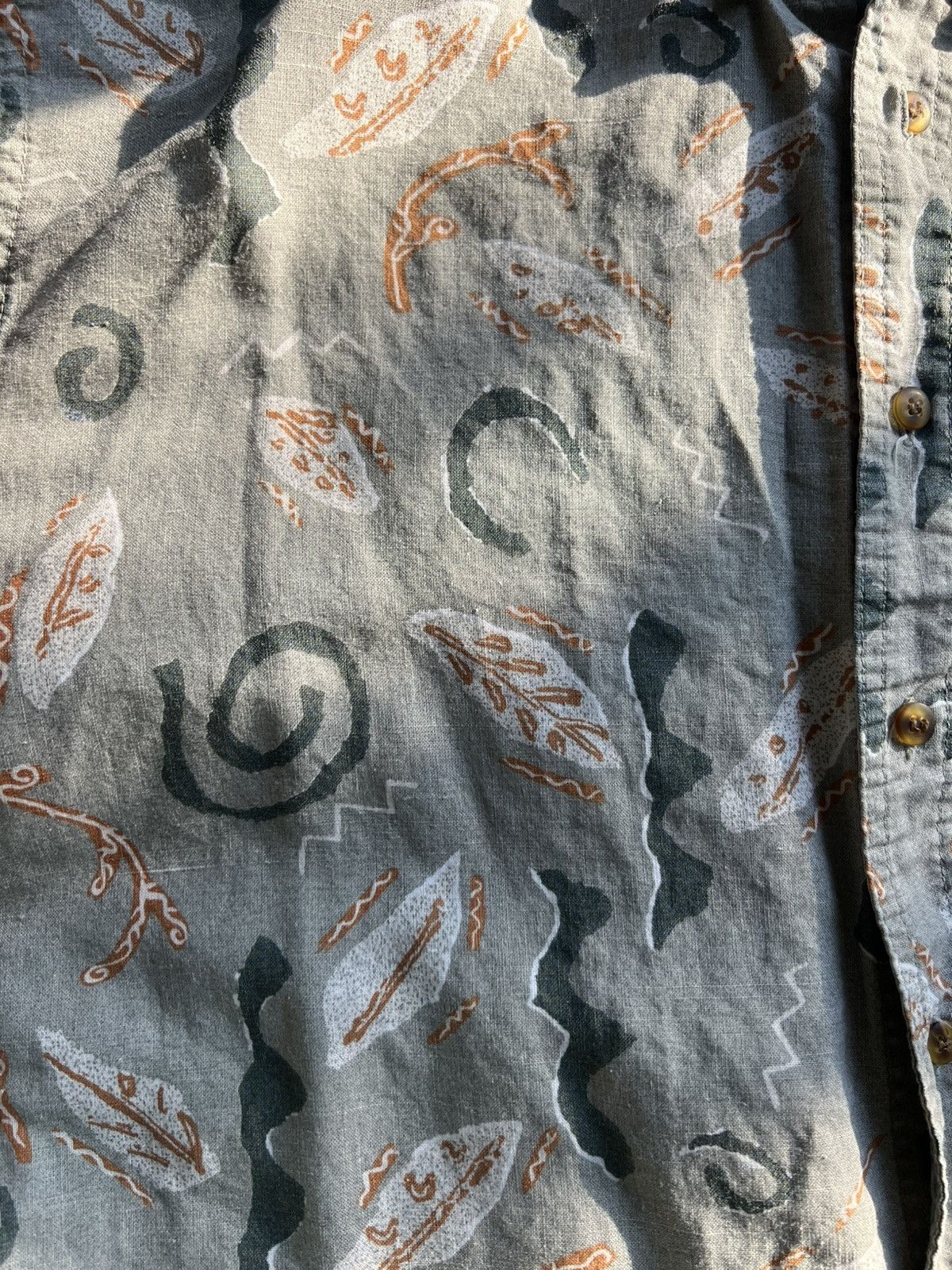 Bugle Boy Bugle Boy Company 90s beachy casual button-up shirt Size US L / EU 52-54 / 3 - 4 Thumbnail