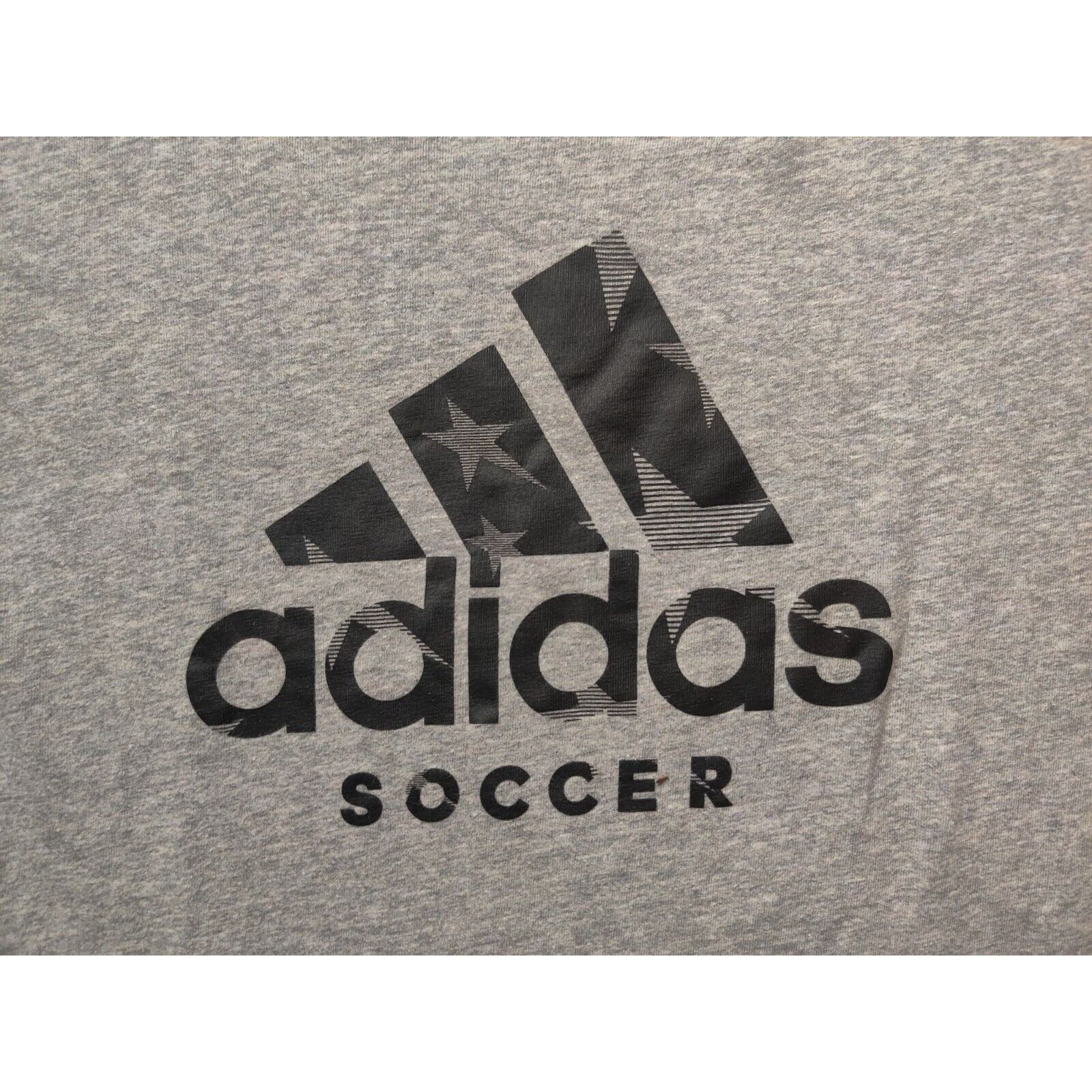 Adidas Adidas Shirt Adult Mens Small Gray Black Soccer Spell Out Size US S / EU 44-46 / 1 - 2 Thumbnail