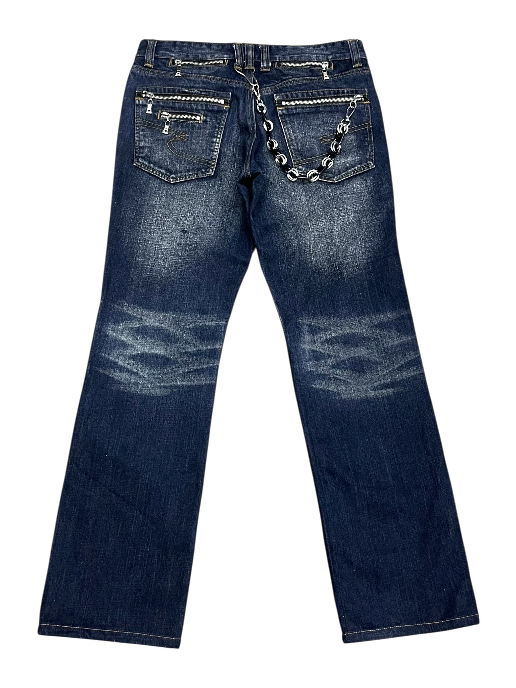 semanticdesign 🔥Ultra Rare Semantic Design Multi-Zipper Grunge Denim Size US 31 - 11 Thumbnail
