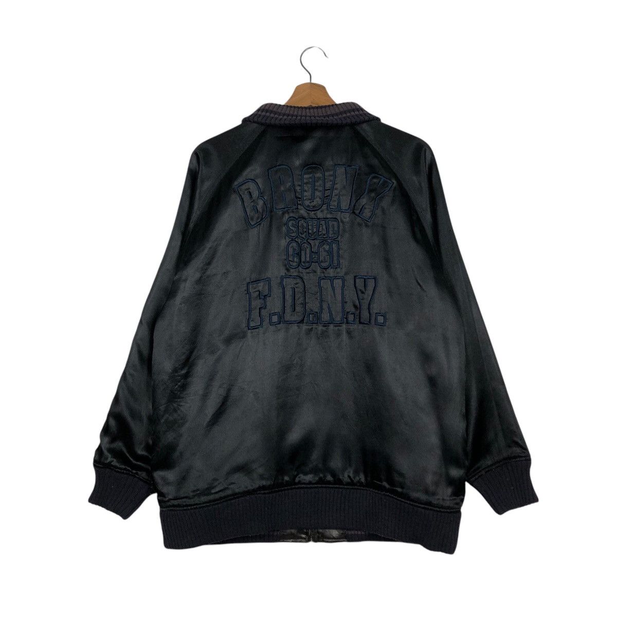 Japanese Brand × Vintage 📌Vintage Bomber Jacket New York Fire Department Big Logo Size US M / EU 48-50 / 2 - 9 Thumbnail
