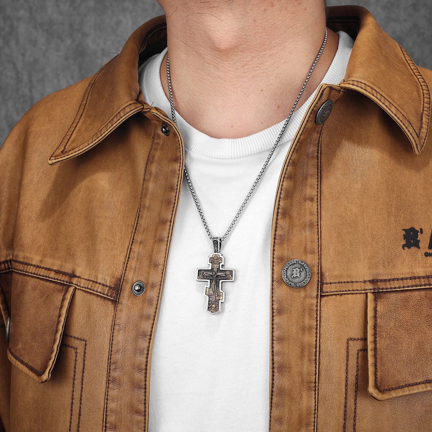 Other Retro Jesus Cross Pendant Accessories Necklace Gifts Size ONE SIZE - 5 Thumbnail