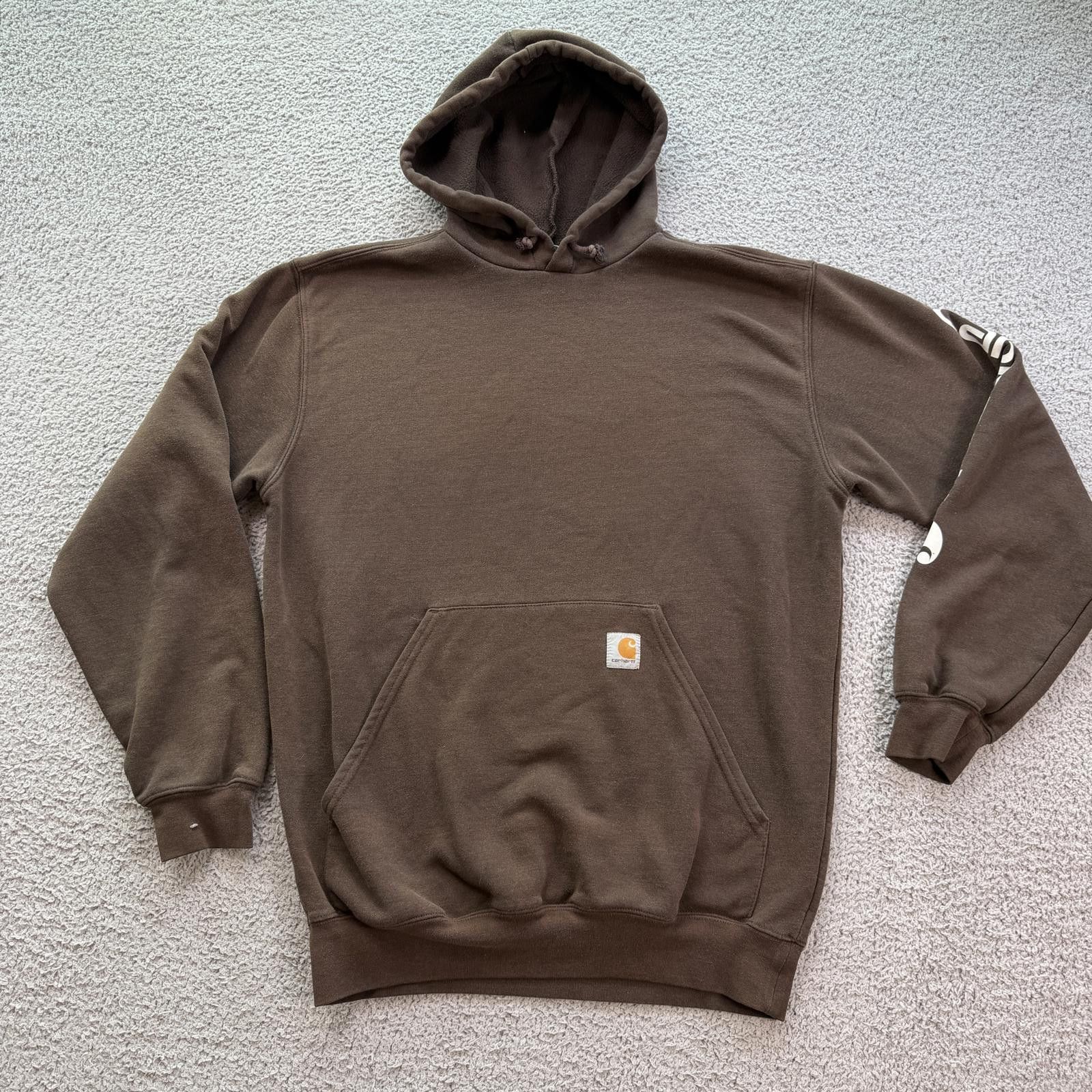Carhartt Carhartt Brown Pullover Hoodie Mens M Heavyweight Sweatshirt Size US M / EU 48-50 / 2 - 1 Thumbnail