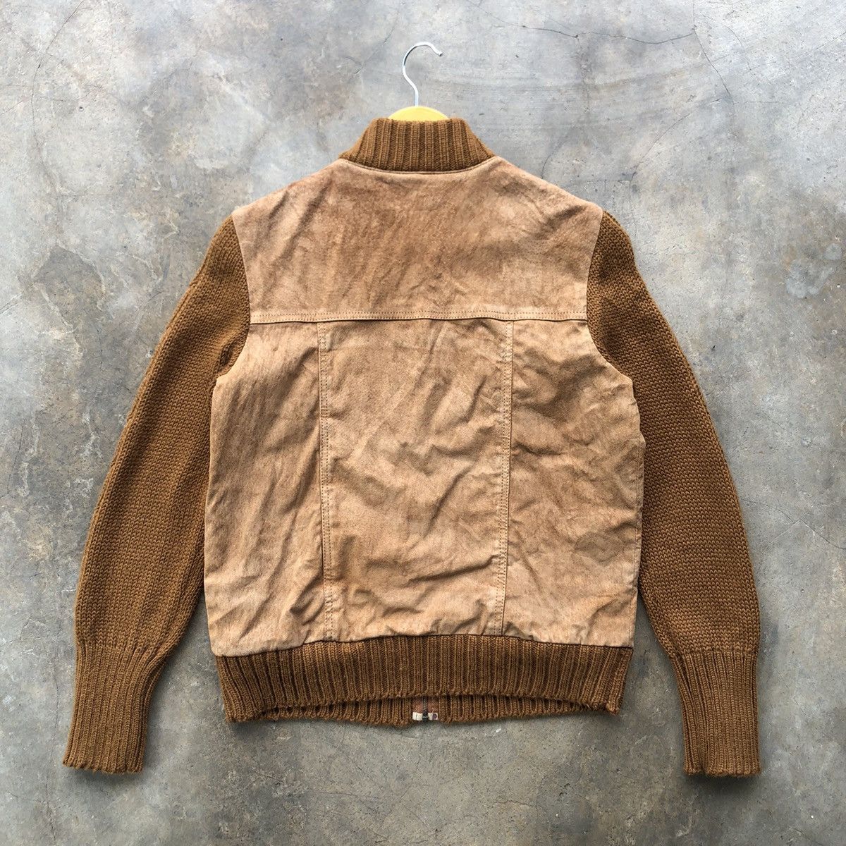Tornado Mart 💥 rare 💥 2000s PALETTE genuine suede leather knitted jacket Size US M / EU 48-50 / 2 - 2 Thumbnail