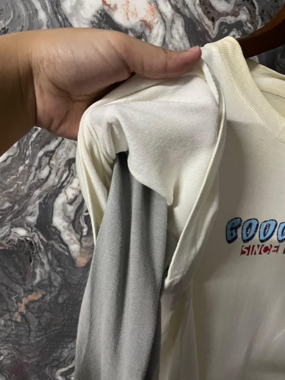 Vintage K5-09 Thrashed Y2K Goddess Hawaiian double Surf Wear Tee Size US L / EU 52-54 / 3 - 13 Thumbnail