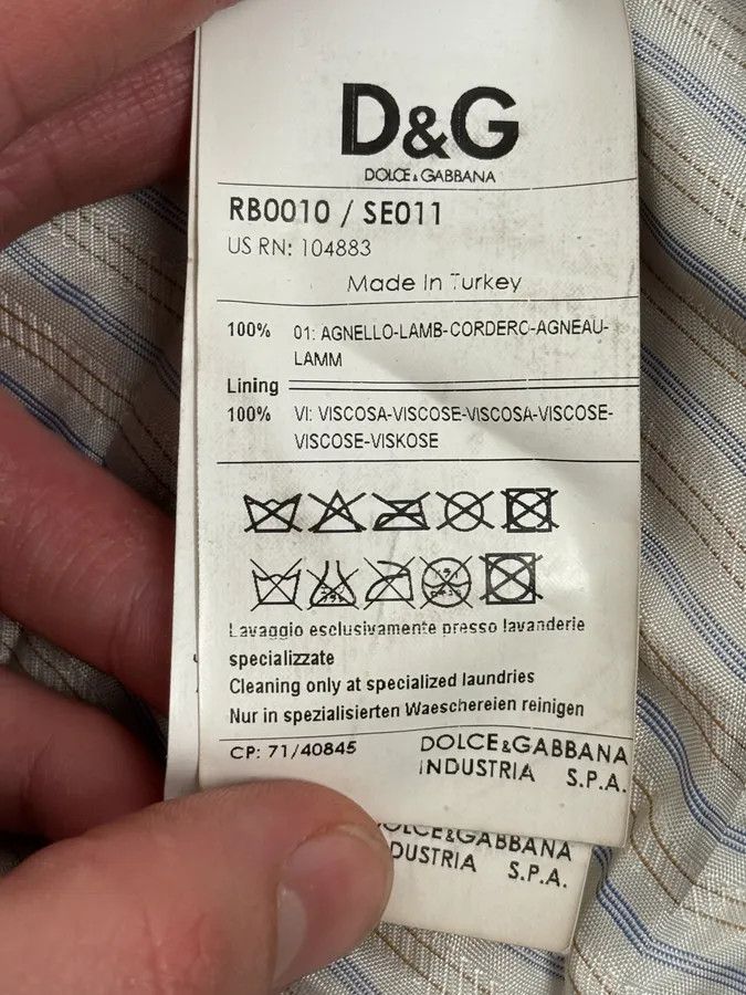 Dolce & Gabbana 2000s Dolce & Gabbana Bordeaux Leather Premium Jacket Size US M / EU 48-50 / 2 - 13 Thumbnail