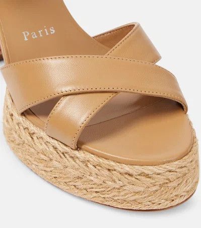 Christian Louboutin os11x0526 Calakala 70mm Espadrille Sandals in Beige Size US 9 / IT 39 - 5 Thumbnail