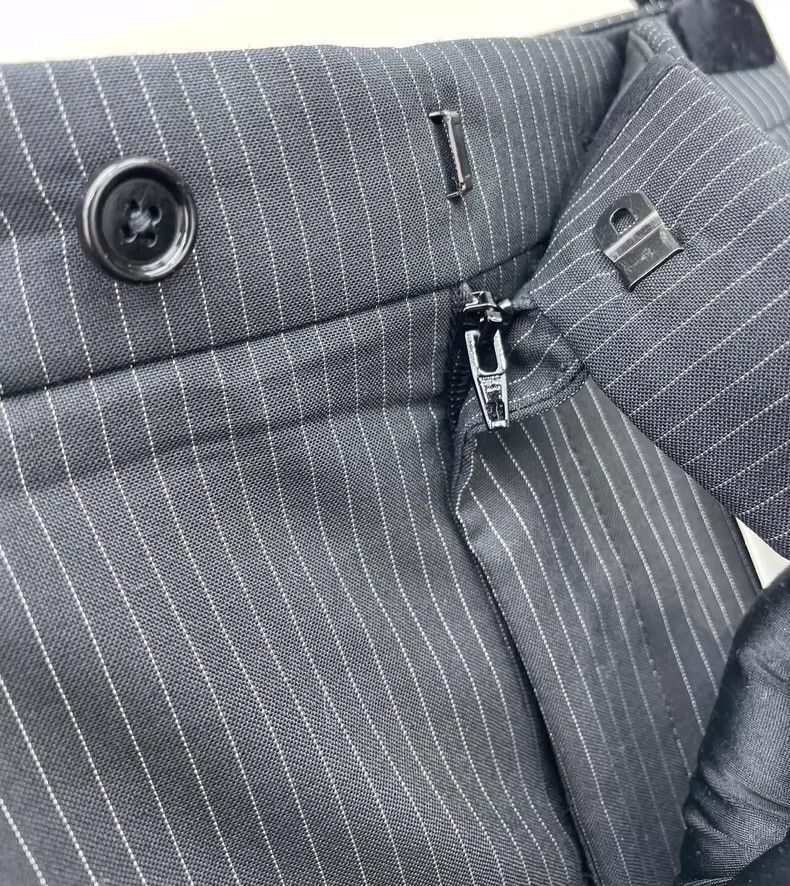Celine Celine Black Striped Suit Shorts Size 32" / US 10 / IT 46 - 3 Thumbnail