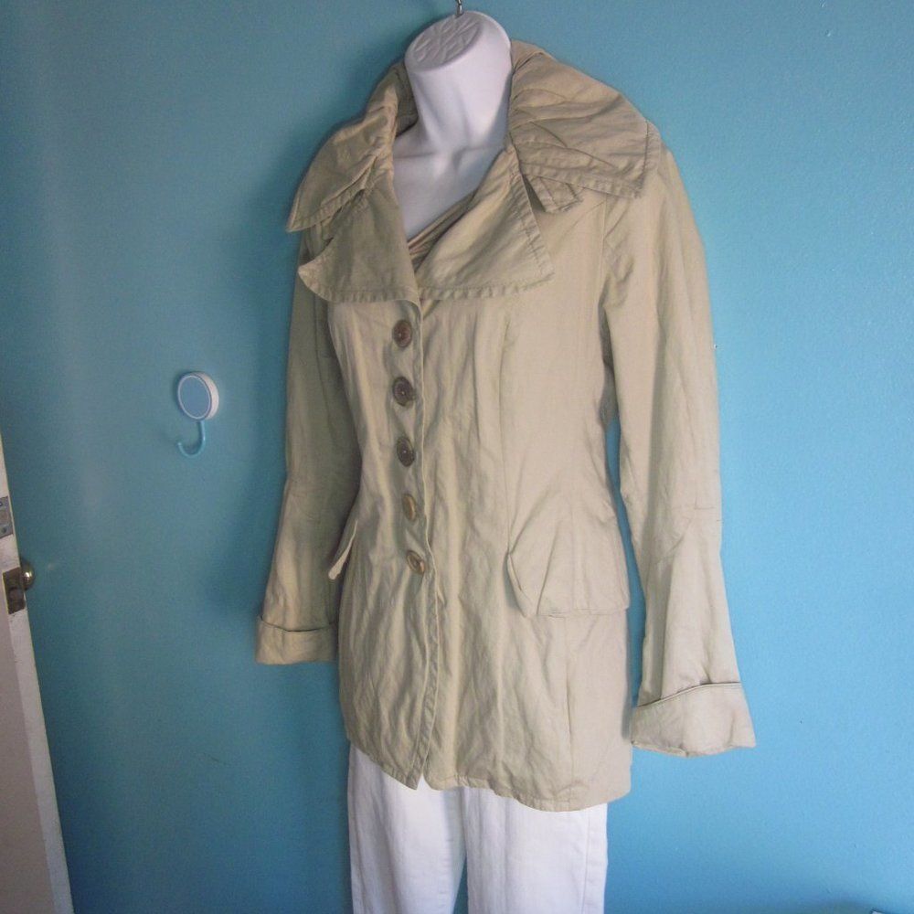 Vintage Creenstone Beige Jacket Size 36 Fits XS Button and Zip Front Size XS / US 0-2 / IT 36-38 - 10 Thumbnail