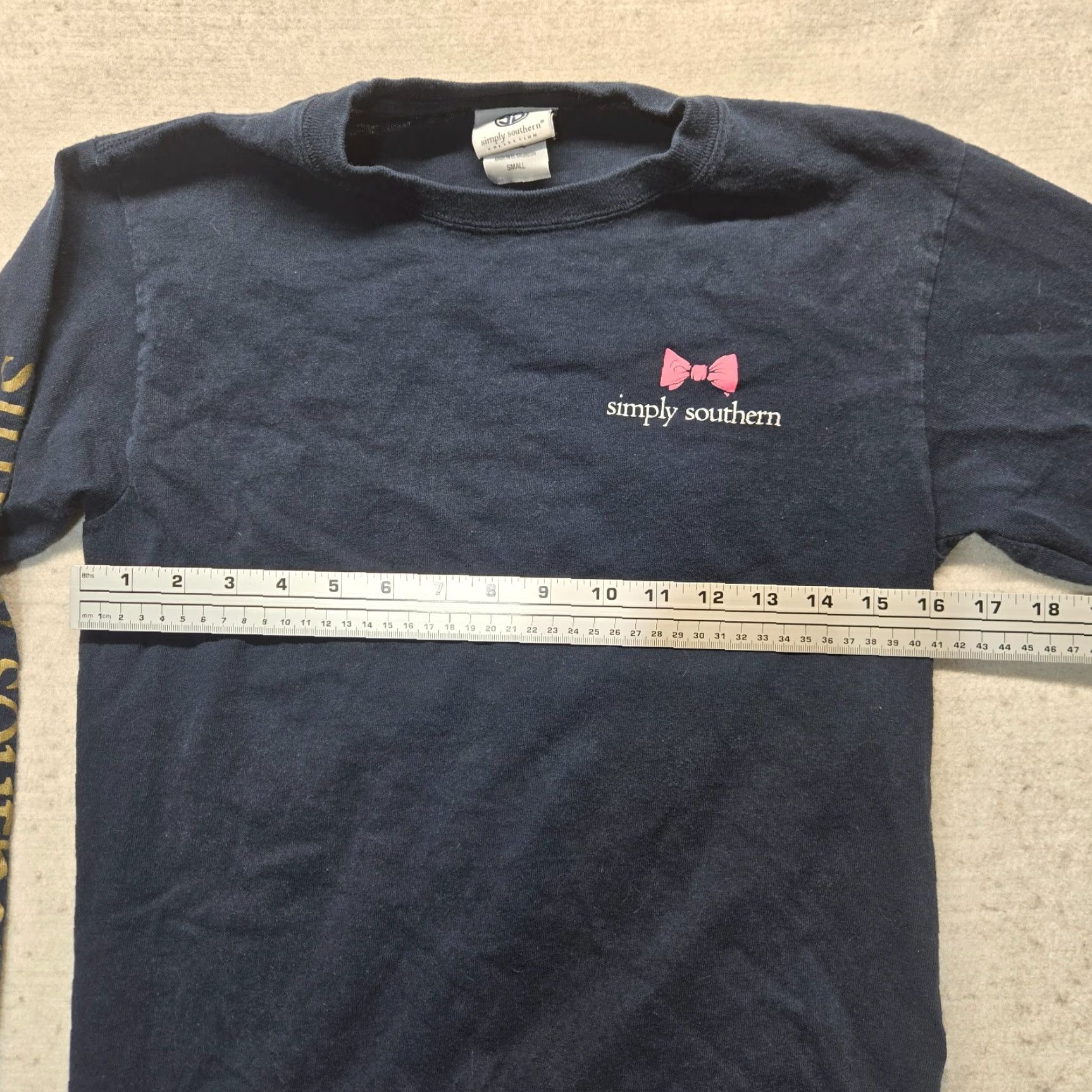 Vintage Simply Southern T-Shirt Dog Graphic "Low Country High Class" Adult Women S Blue 100% Cotton Crew Neck Short Sleeve Shirt Women Size S / US 4 / IT 40 - 5 Thumbnail