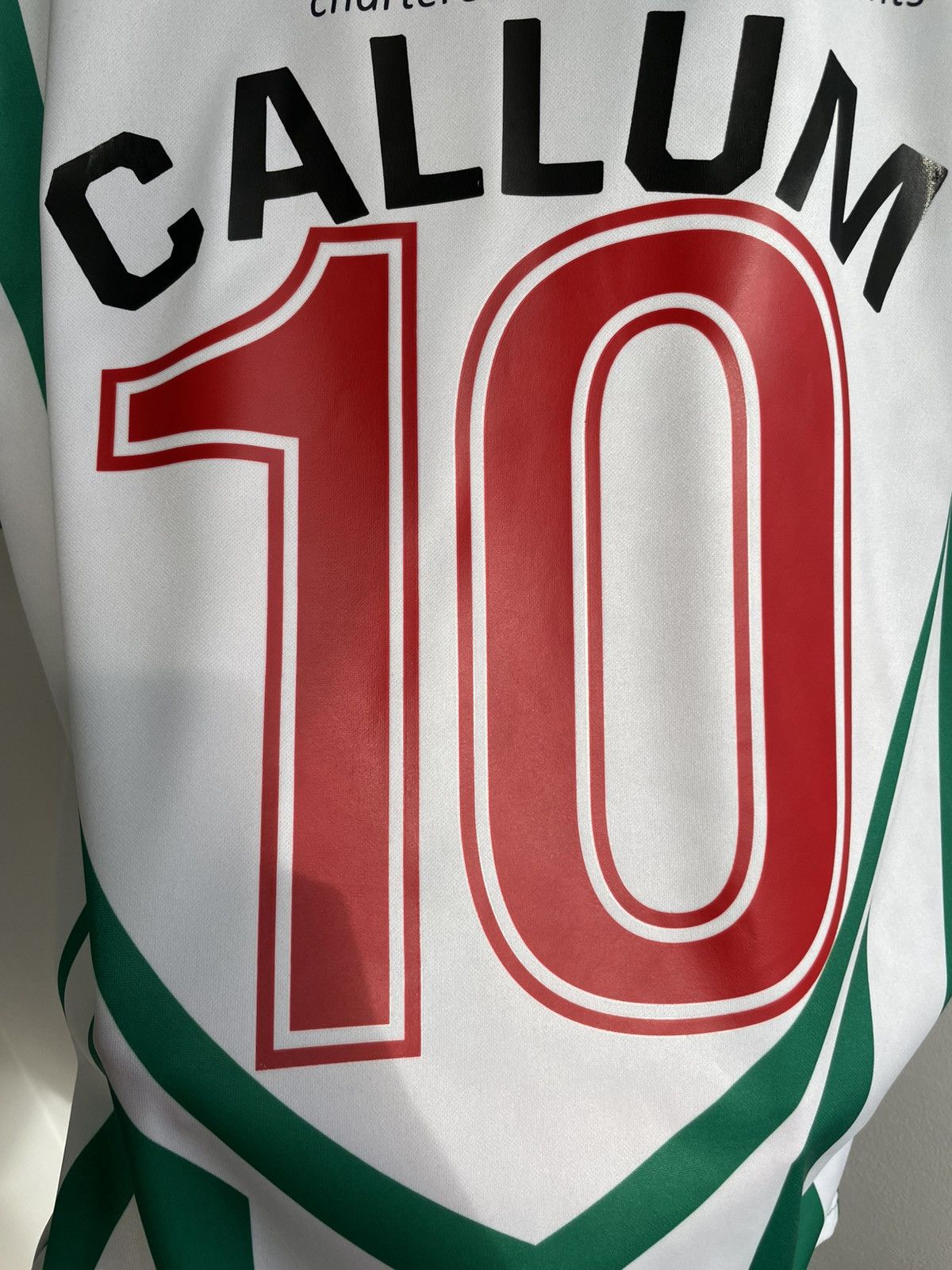 Errea Blyth Spartans AFC Callum #10 Football Soccer Jersey Shirt Size US M / EU 48-50 / 2 - 9 Thumbnail