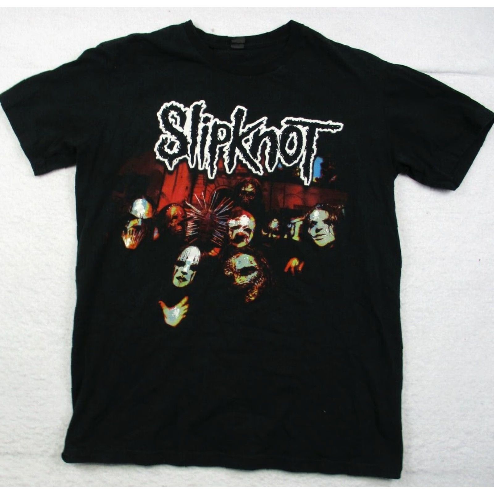 Vintage Slipknot Shirt Bayside Shirt Mens Small Black Band Y2K Short Sleeve Graphic Tee Mens Black Slipknot Logo Vintage No Size US S / EU 44-46 / 1 - 2 Thumbnail