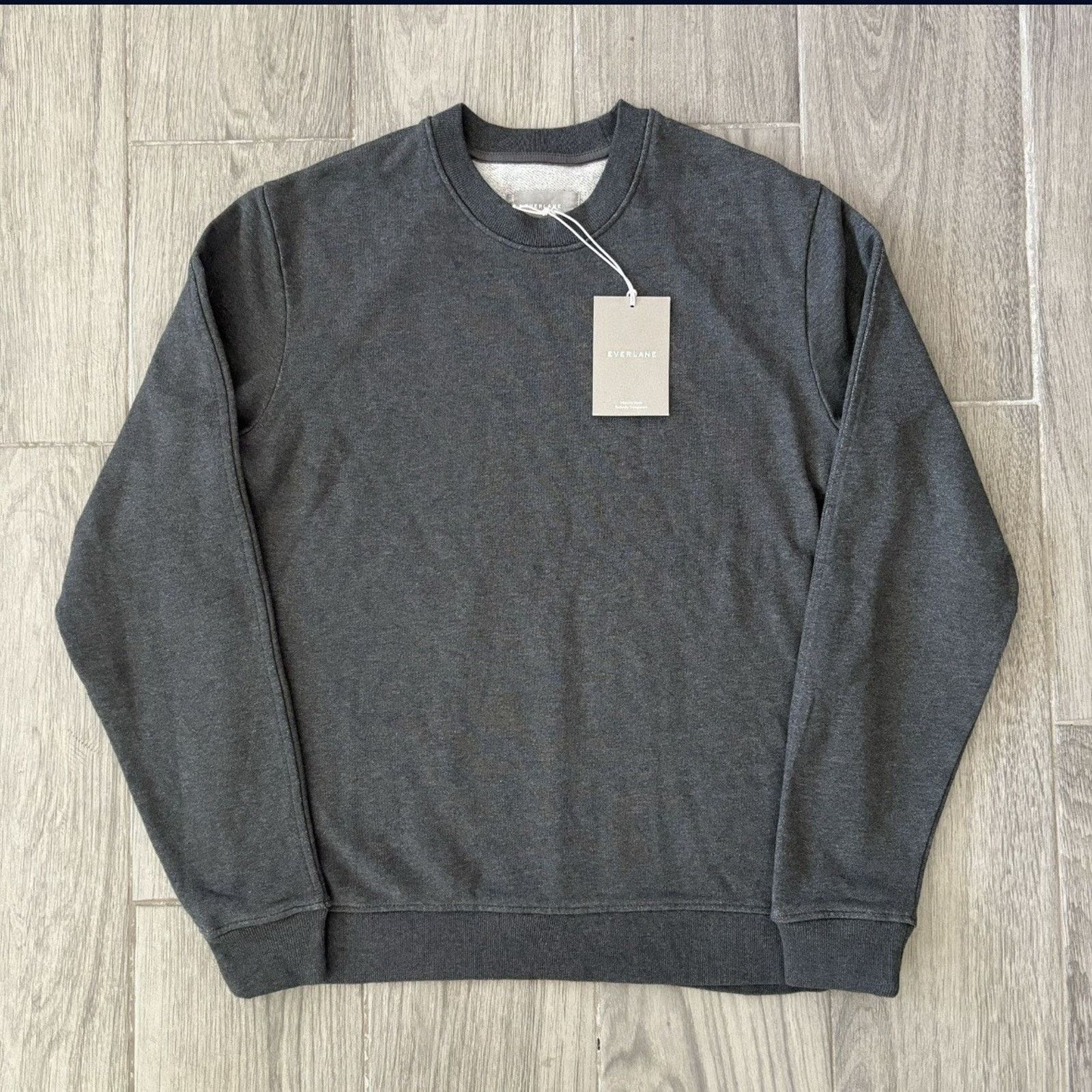 Everlane Everlane Organic Cotton French Terry Crewneck Grey Small Size US S / EU 44-46 / 1 - 1 Thumbnail