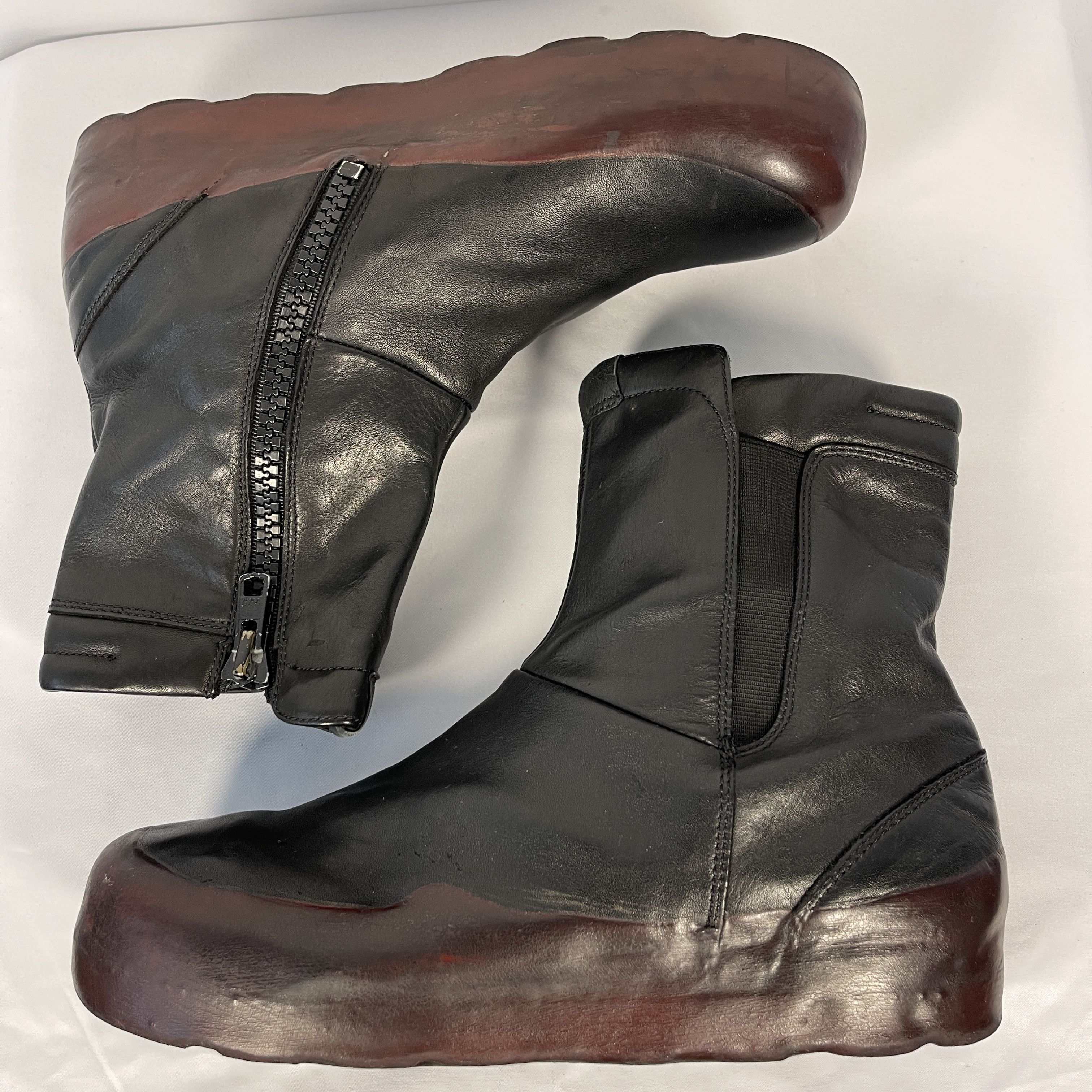 RBRSL OXS RUBBER SOUL Dark Red Leather Shoes size 38 Size US 8 / IT 38 - 4 Thumbnail