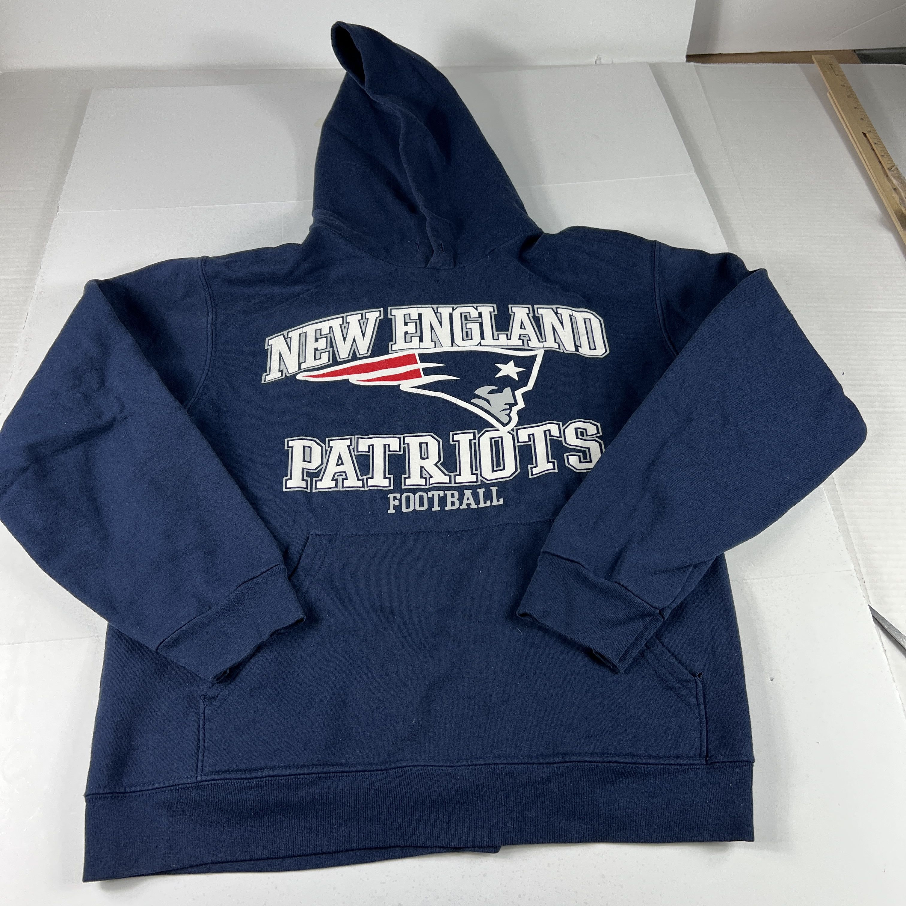 NFL Y2K NFL New England Patriots Sweatshirt Blue Faded Hoodie Size US M / EU 48-50 / 2 - 1 Thumbnail