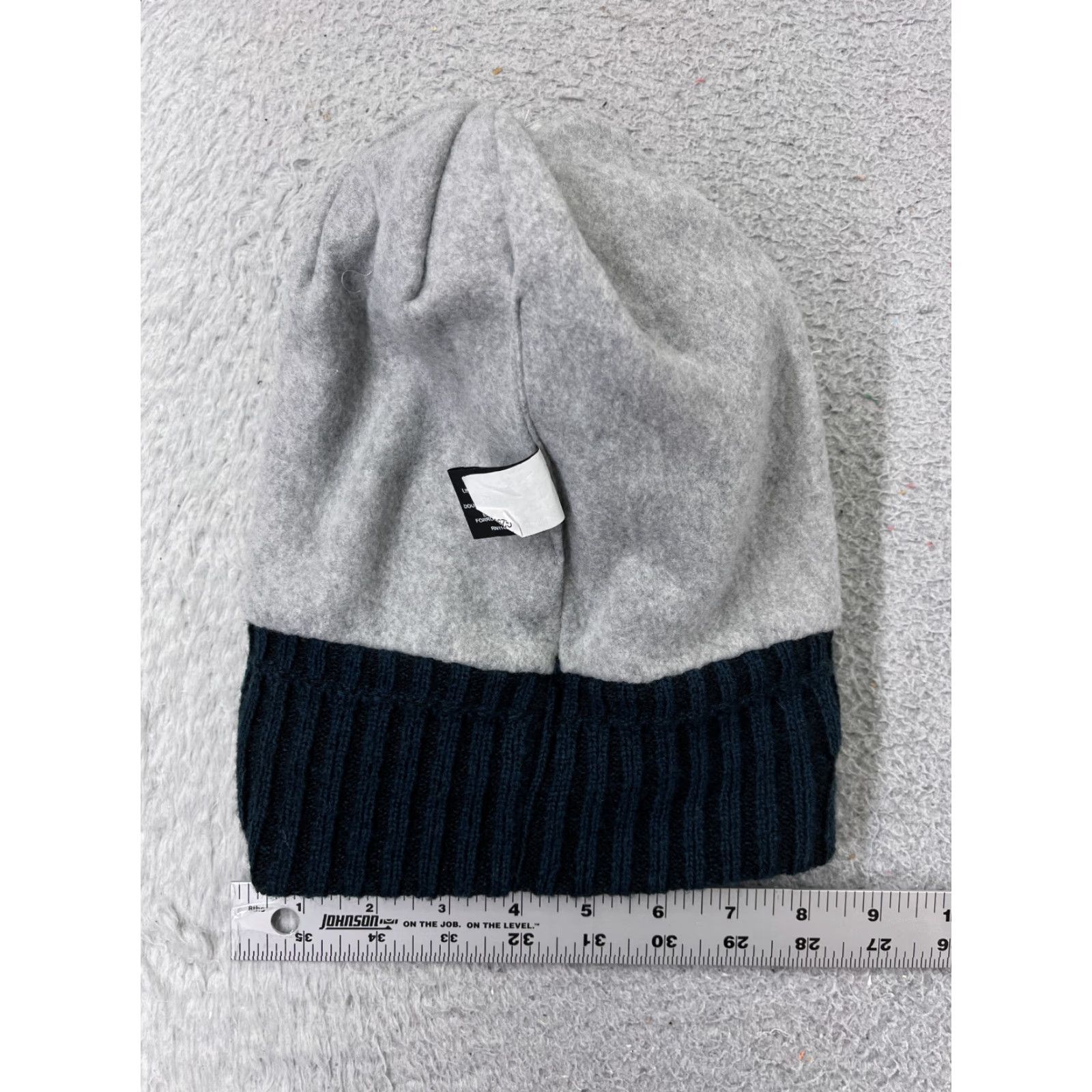 New Era New Era Beanie Hat Adult One Size Blue Gray Knit Wool Acrylic Poly Pom Size ONE SIZE - 6 Thumbnail