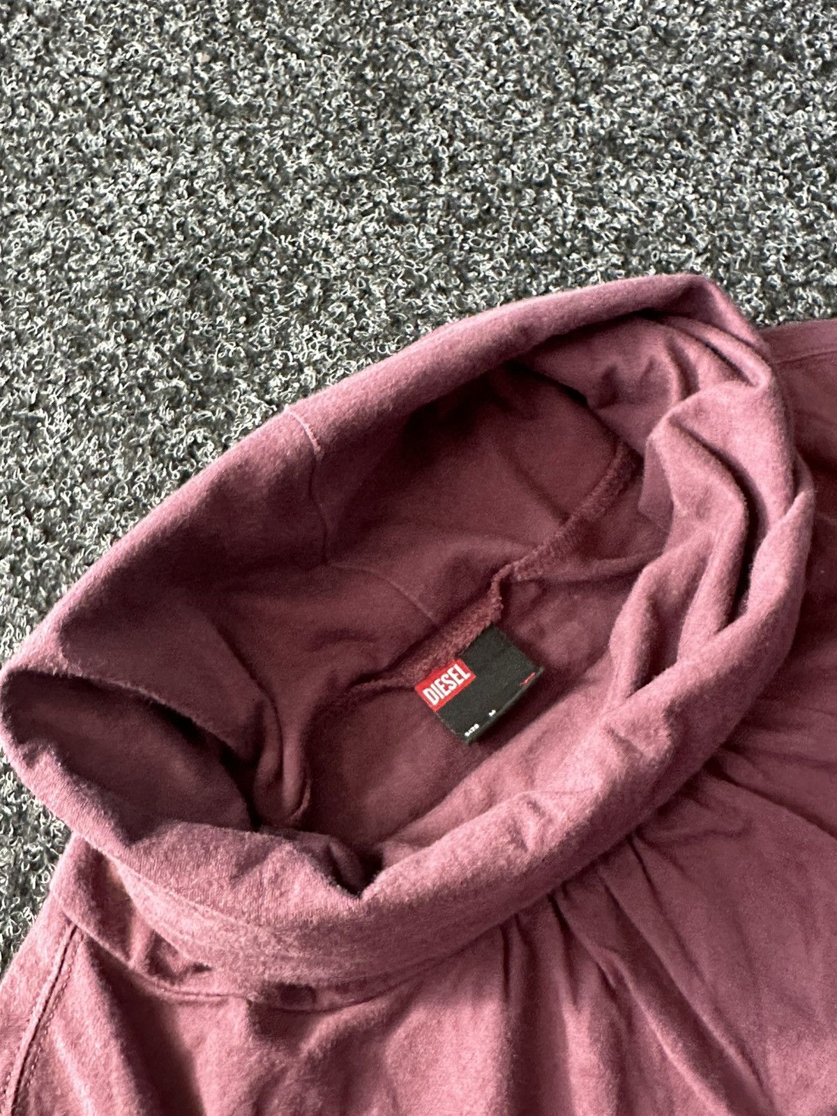 Diesel × Vintage 🚨CRAZY Y2K Diesel Avant Garde Burgundy VINTAGE Long Sleeve Size M / US 6-8 / IT 42-44 - 5 Thumbnail