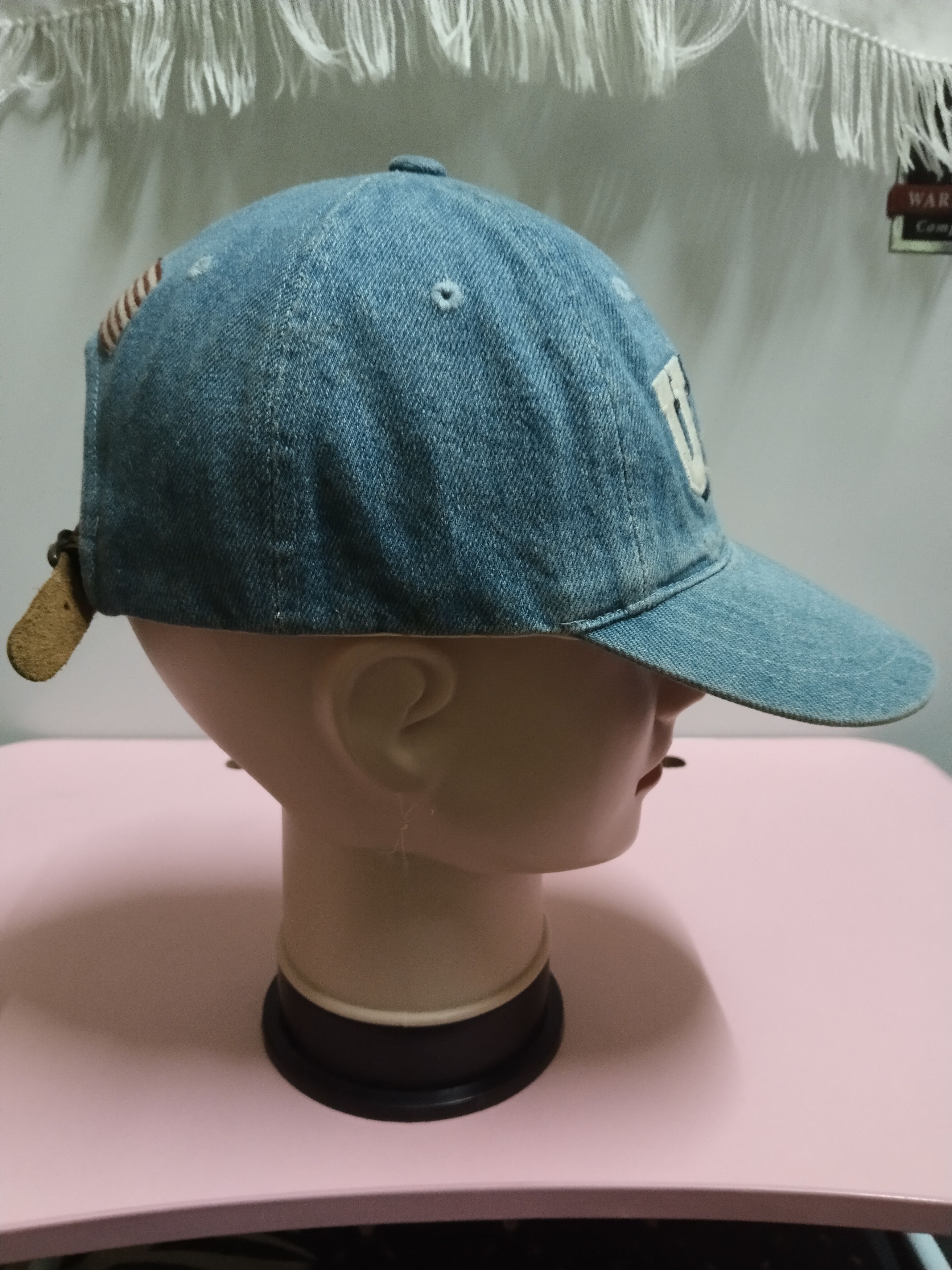 Other USA SPELLOUT DENIM CAP ADJUSTABLE LEATHER Size ONE SIZE - 3 Thumbnail