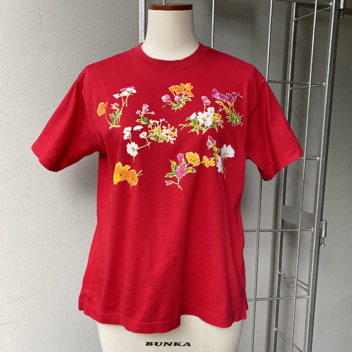 Kenzo KENZO Red Floral Print Tee Size XS / US 0-2 / IT 36-38 - 6 Thumbnail