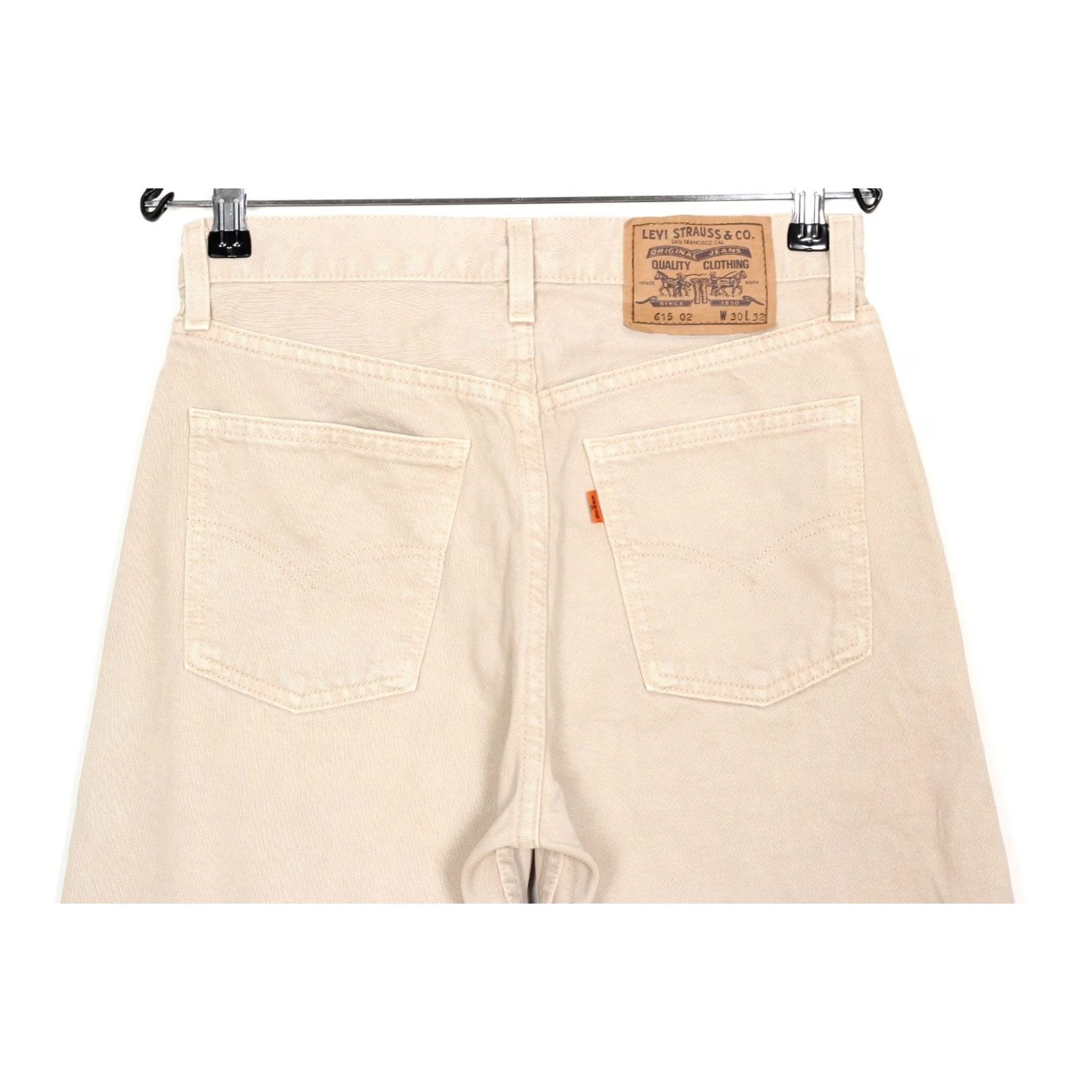 Levi's VINTAGE Levi’s 615 02 Jeans Men Size 28x31 Regular Straight Beige Denim 5-Pocket Design Mens Size US 30 / EU 46 - 3 Thumbnail