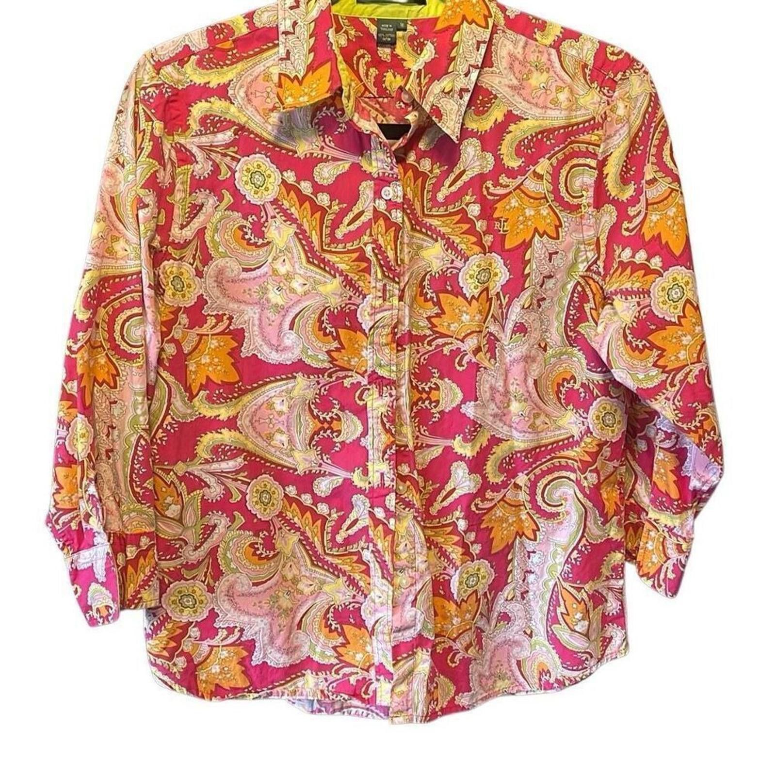 Polo Ralph Lauren Ralph Lauren, cotton paisley blouse, size, medium Size M / US 6-8 / IT 42-44 - 1 Thumbnail