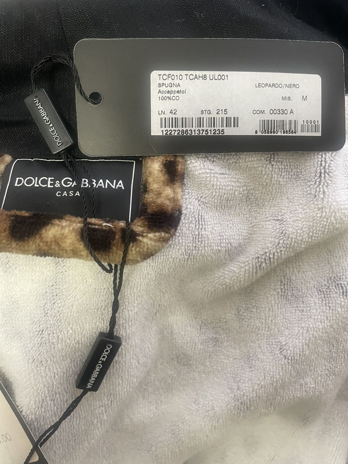 Dolce & Gabbana Dolce & Gabbana Terry Cotton Bath Robe Size M Size ONE SIZE - 10 Thumbnail