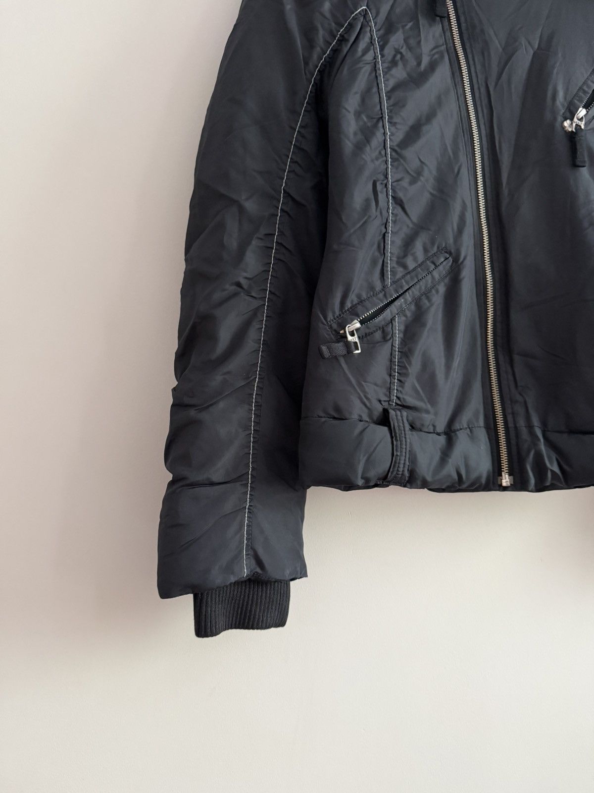 Miss Sixty Miss Sixty Cropped Puffer Jacket with Asymmetric Zip Size M / US 6-8 / IT 42-44 - 3 Thumbnail