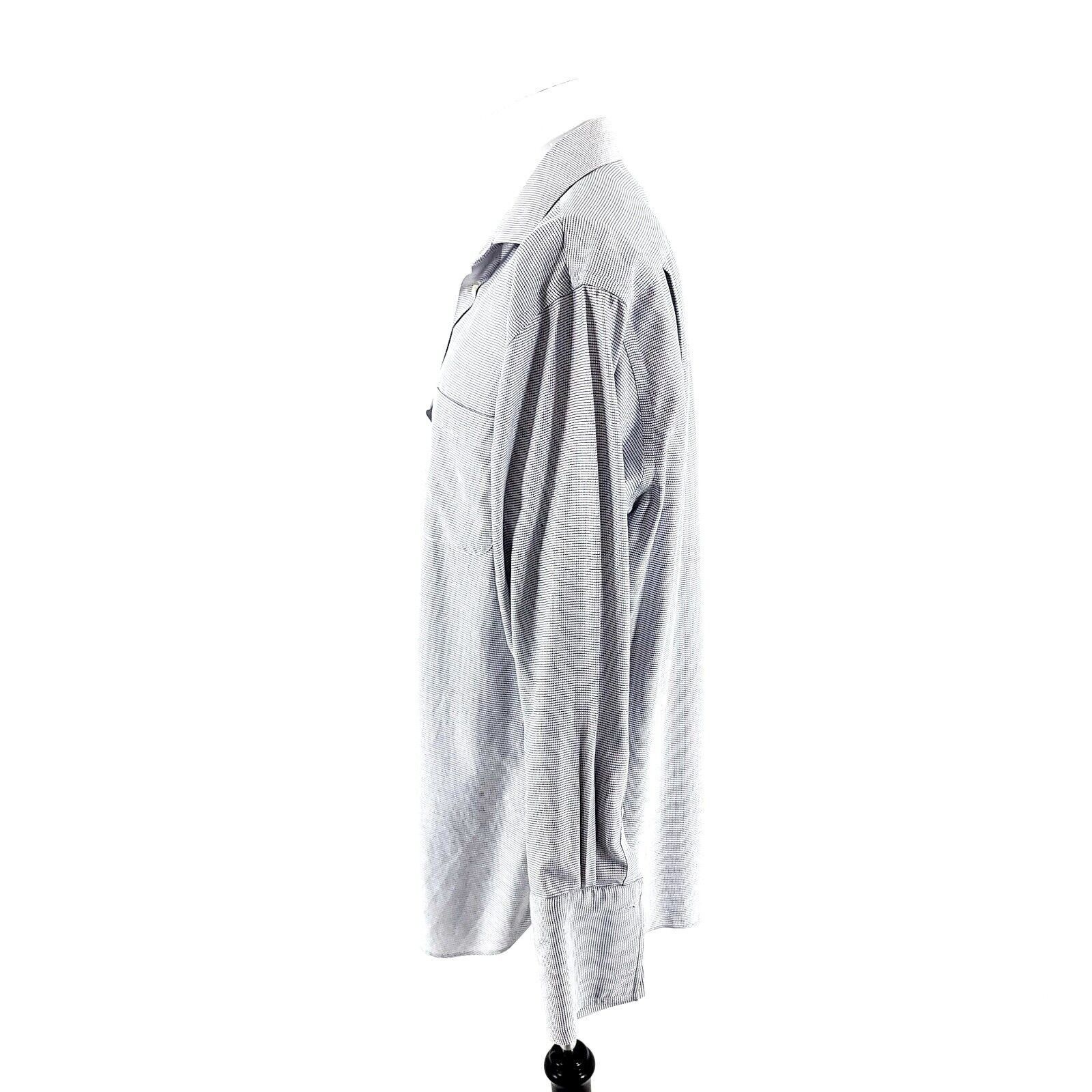 Jos. A. Bank Jos A Bank Signature Button Front Dress Shirt 16-33 White Bl Size US L / EU 52-54 / 3 - 4 Thumbnail