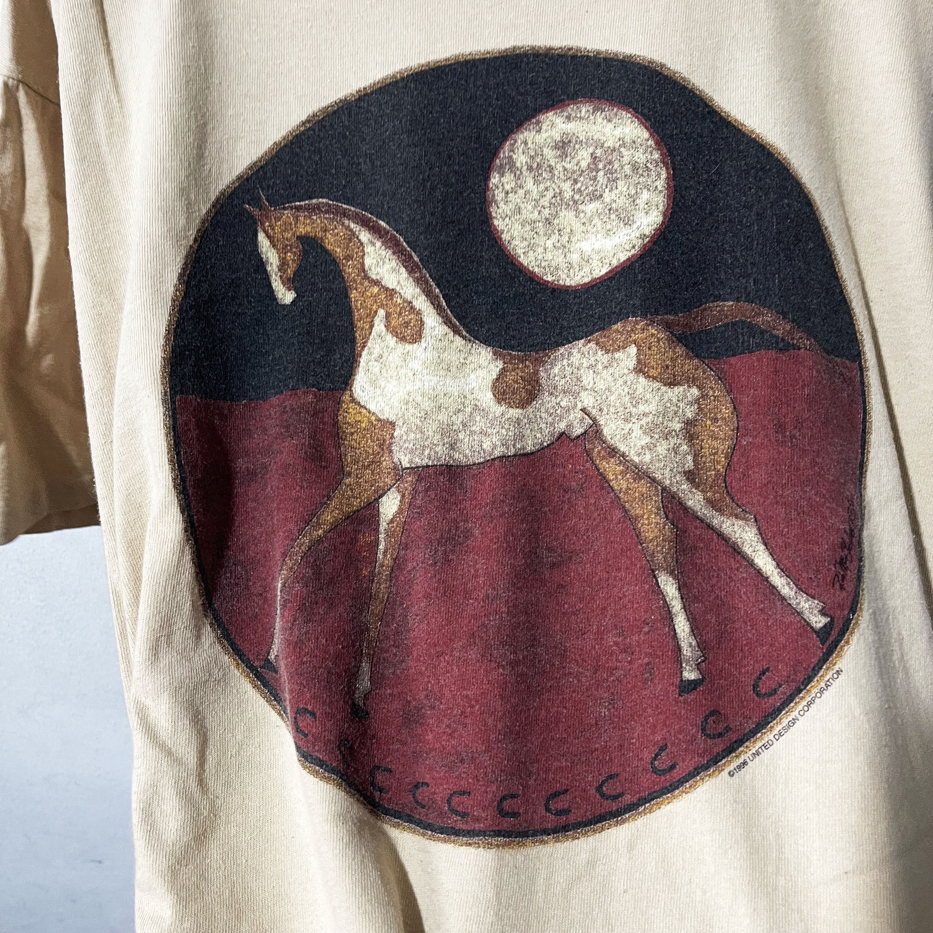 Vintage Vintage 90s Horse Shirt Size US M / EU 48-50 / 2 - 2 Thumbnail