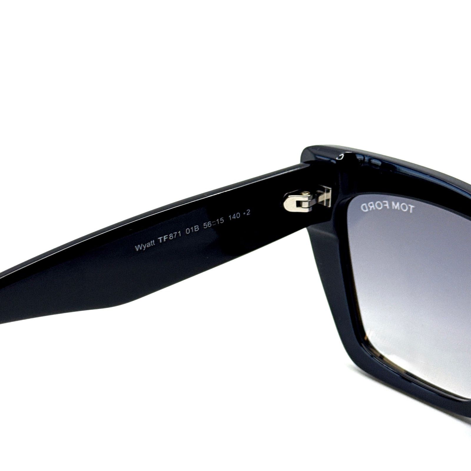 Tom Ford New, TOM FORD Wyatt Sunglasses TF871 01B Authentic Size ONE SIZE - 8 Thumbnail