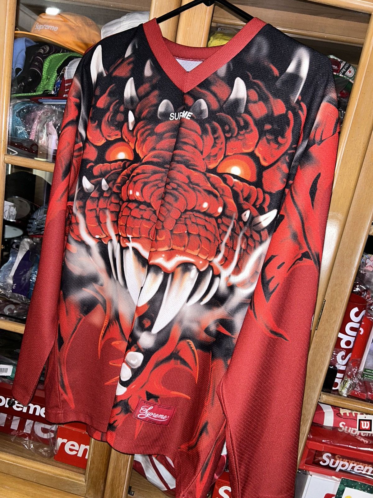 Supreme NEW Supreme Dragon Hockey Jersey FW20 size Medium NEW Size US M / EU 48-50 / 2 - 2 Thumbnail