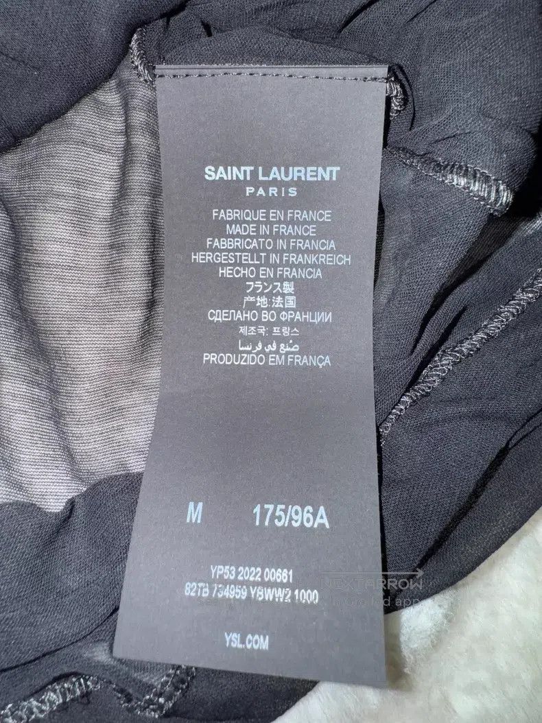 Saint Laurent Paris Saint Laurent Paris Crinkle Deep V Thin Mesh Underwear Shi Size US M / EU 48-50 / 2 - 5 Thumbnail