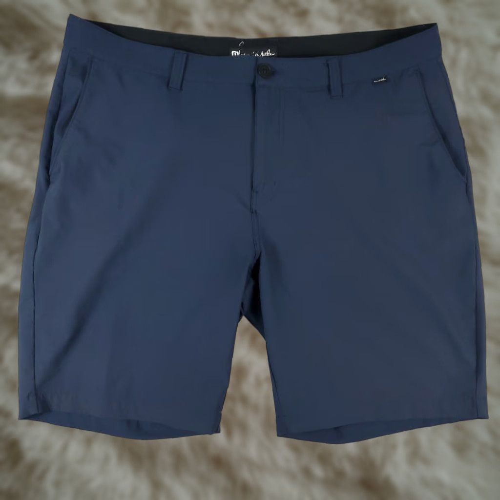 TravisMathew Travis Mathew Shorts Mens 40 Blue Golf Casual Flat Front Chino Vintage No Size US 40 / EU 56 - 1 Thumbnail